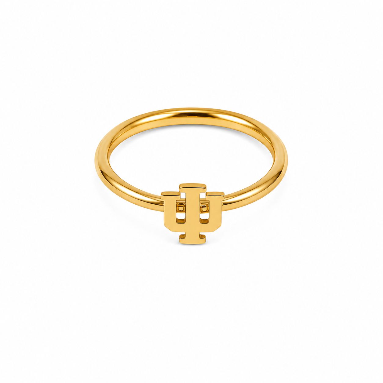 Color Shout Indiana Hoosiers Logo Stack Ring Set Size Six