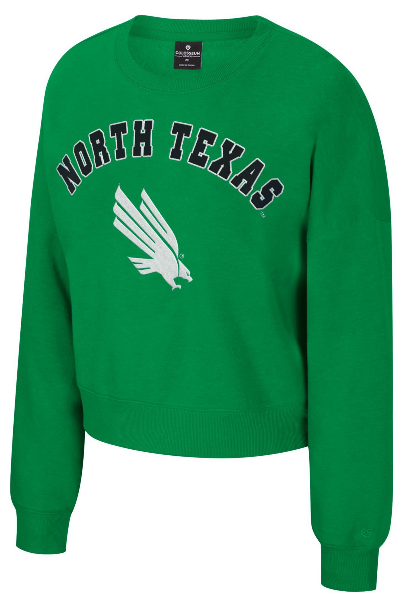 Colosseum Women's North Texas Mean Green Kelly Green Crewneck Sweatshirt