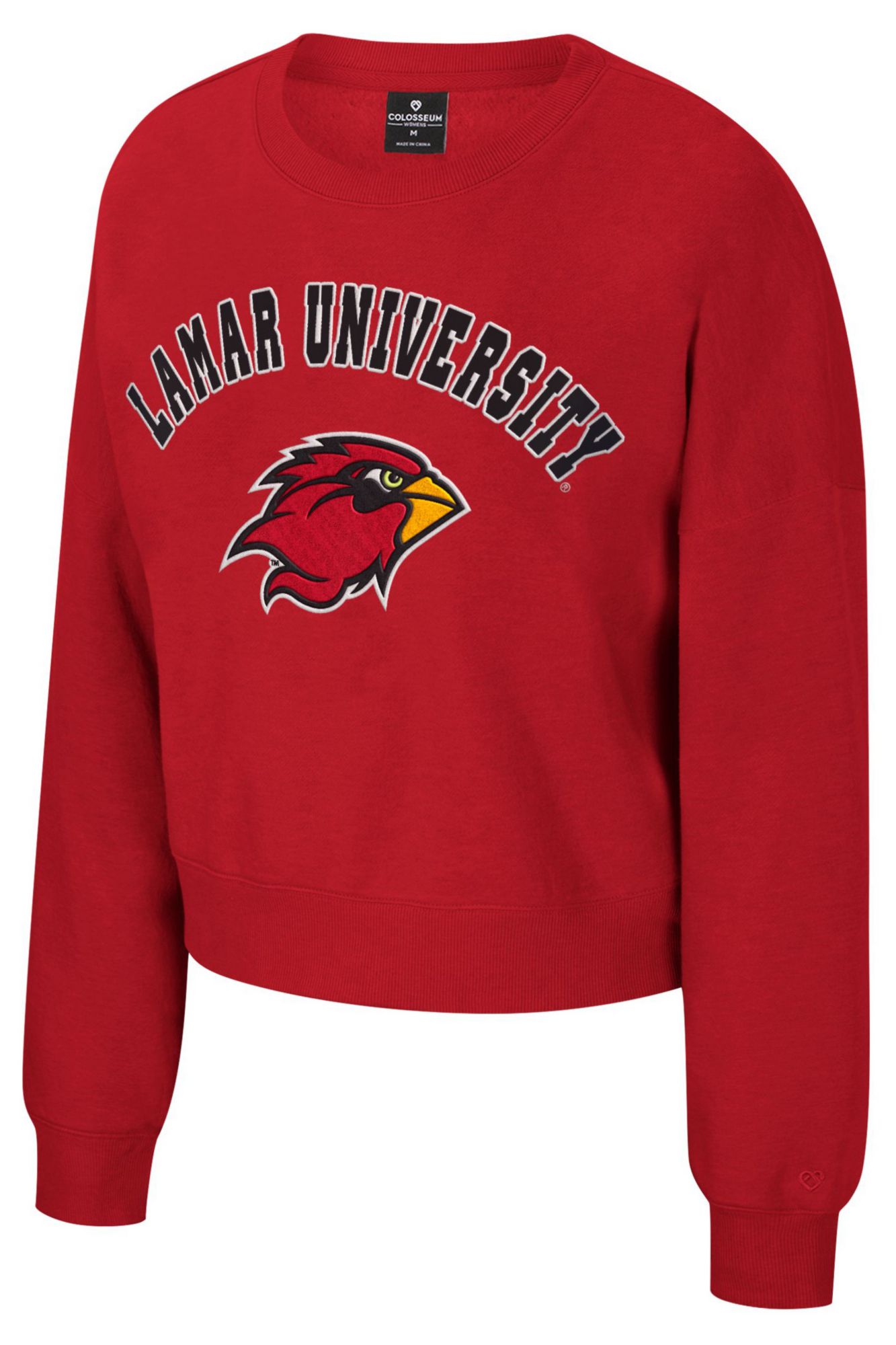 Colosseum Women's Lamar Cardinals Red Crewneck Sweatshirt