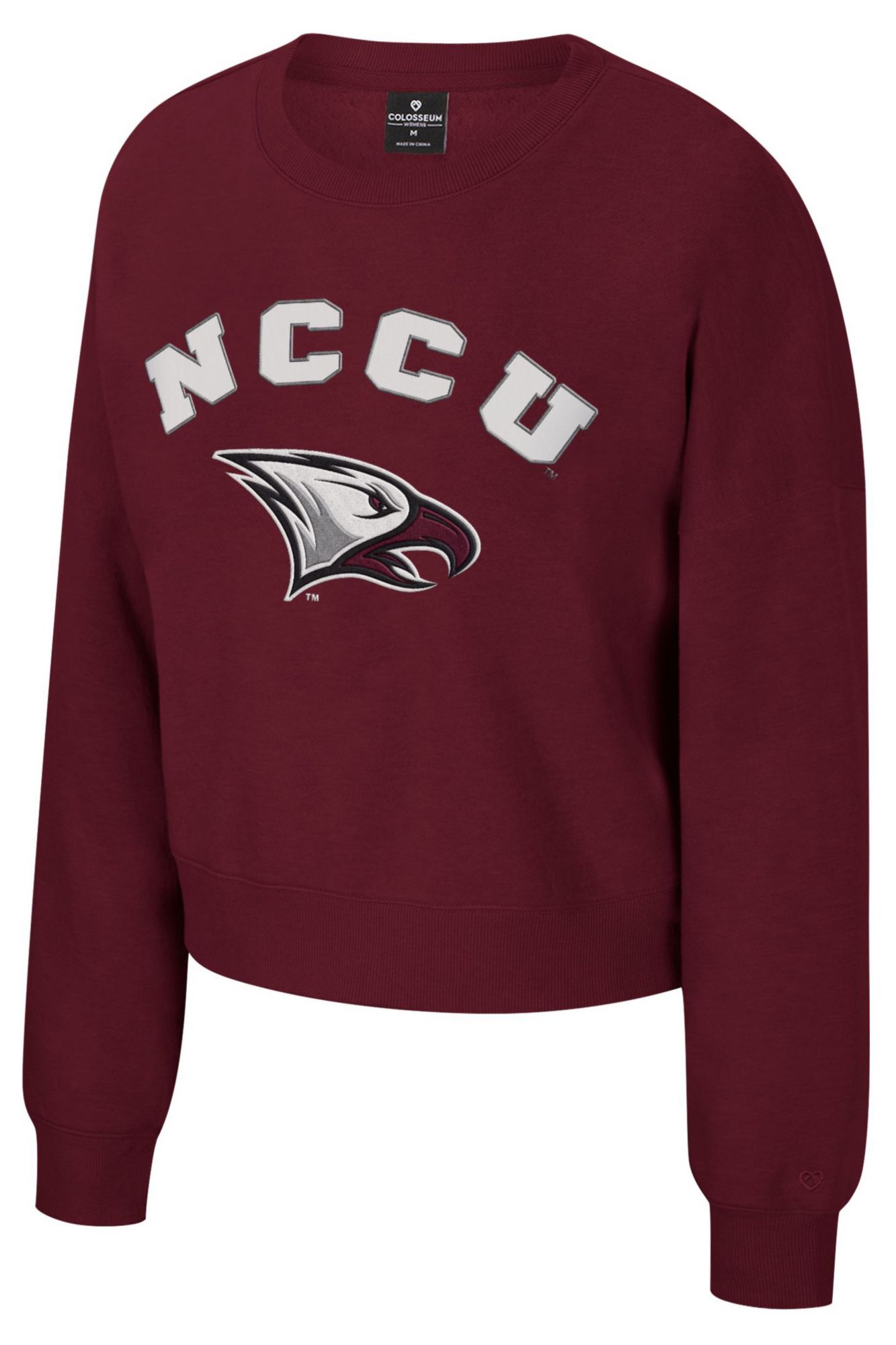 Colosseum Women's North Carolina Central Eagles Maroon Crewneck Sweatshirt
