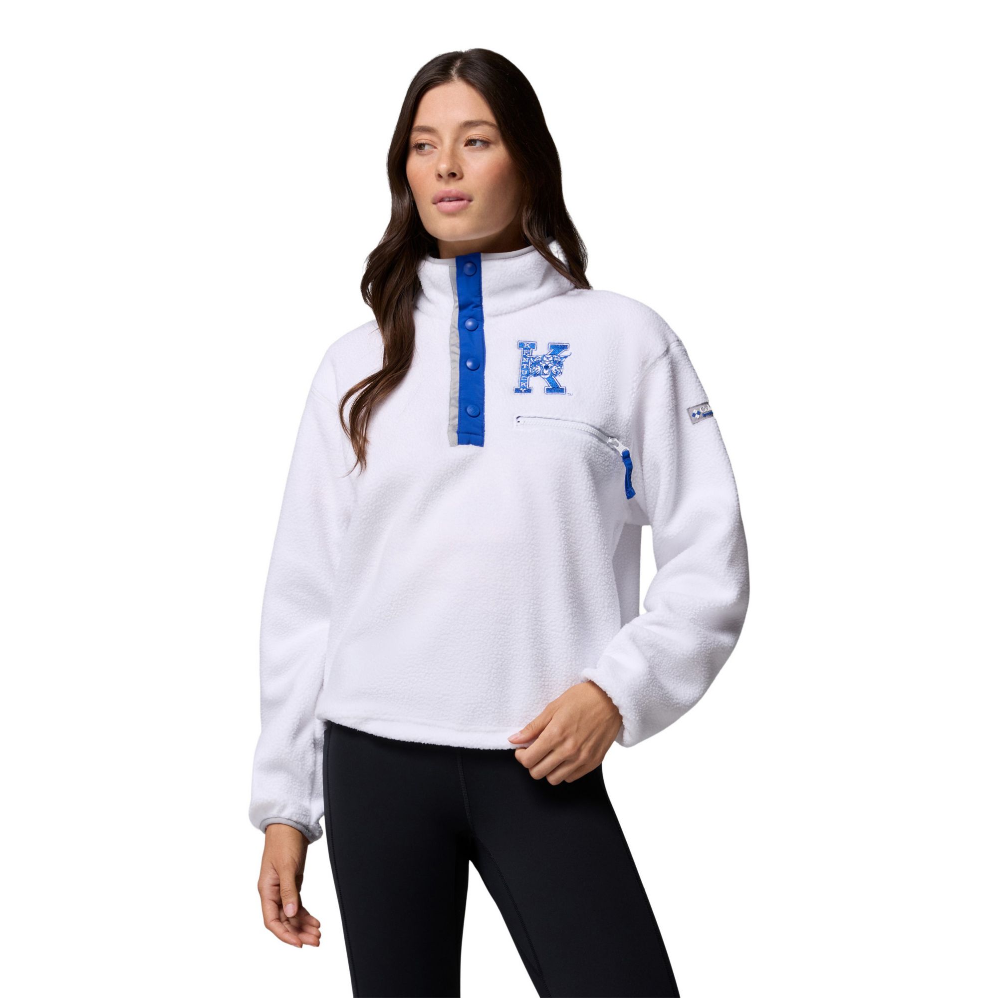 Columbia Women's Kentucky Wildcats Helvetia Half Snap Fleece Pullover
