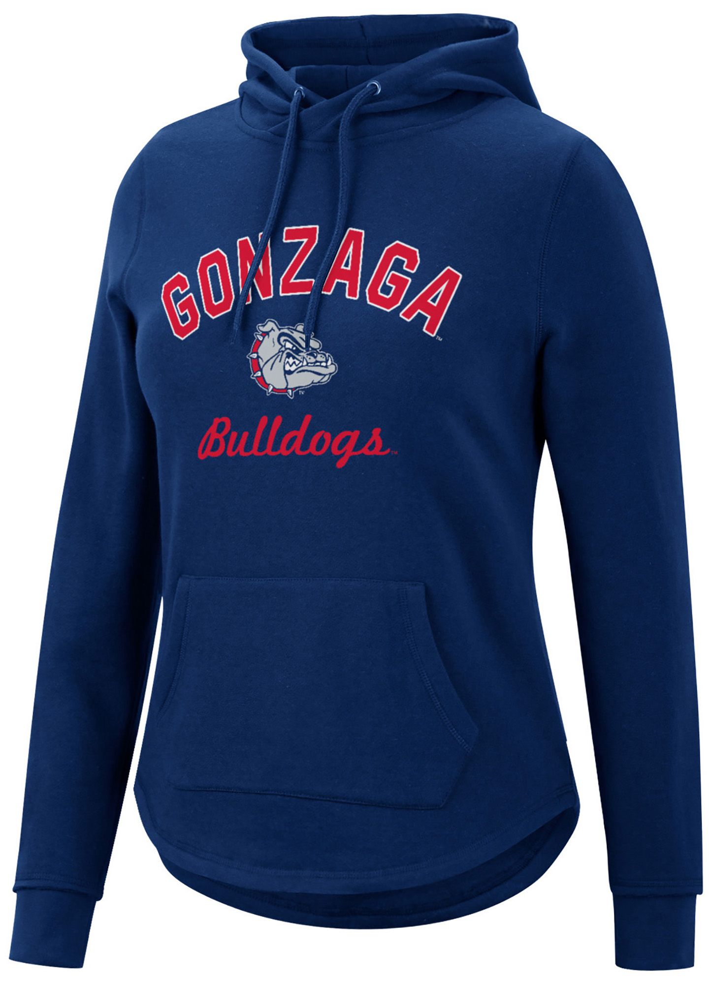 Colosseum Women's Gonzaga Bulldogs Red Crossover Hoodie