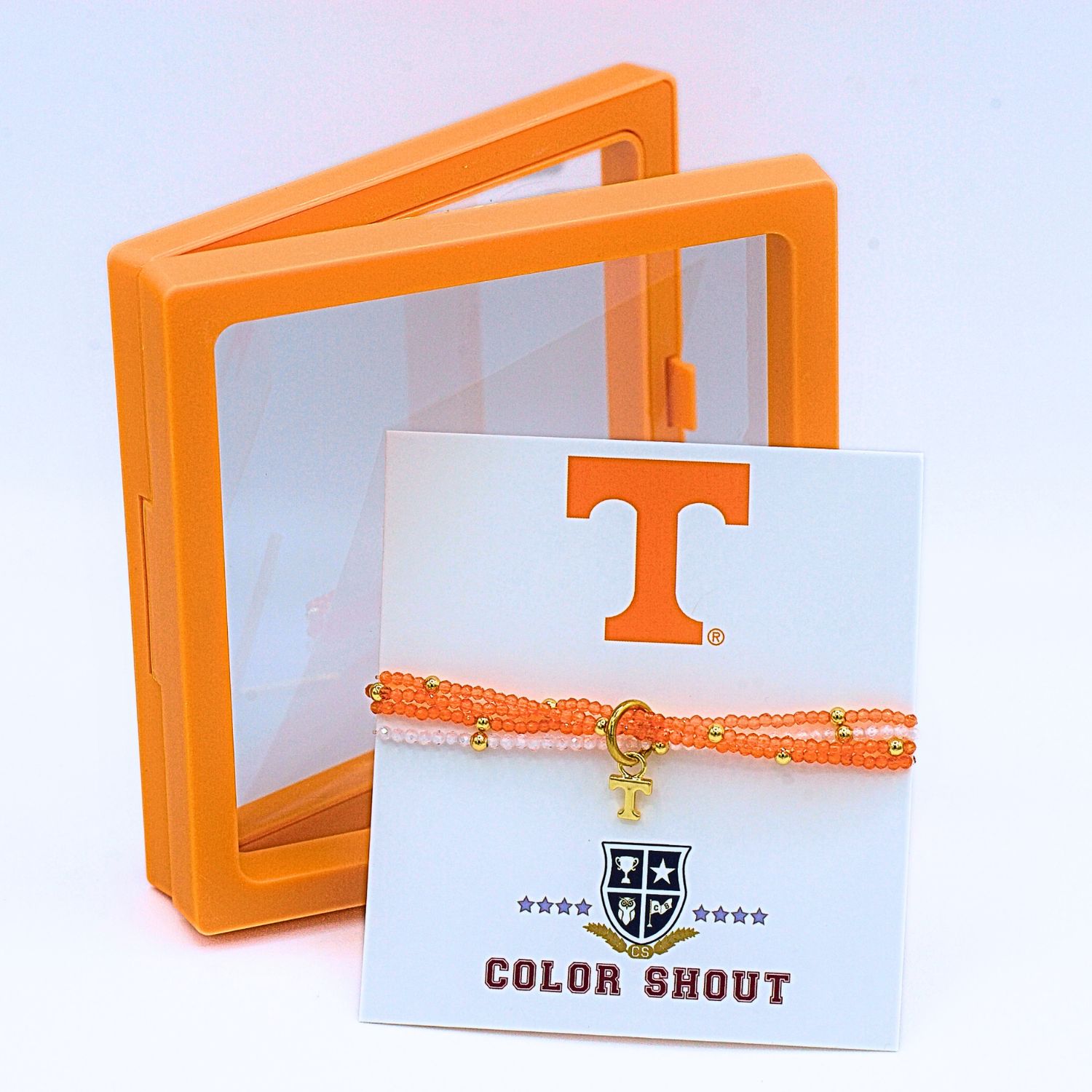Color Shout Tennessee Volunteers Logo Bracelet Set
