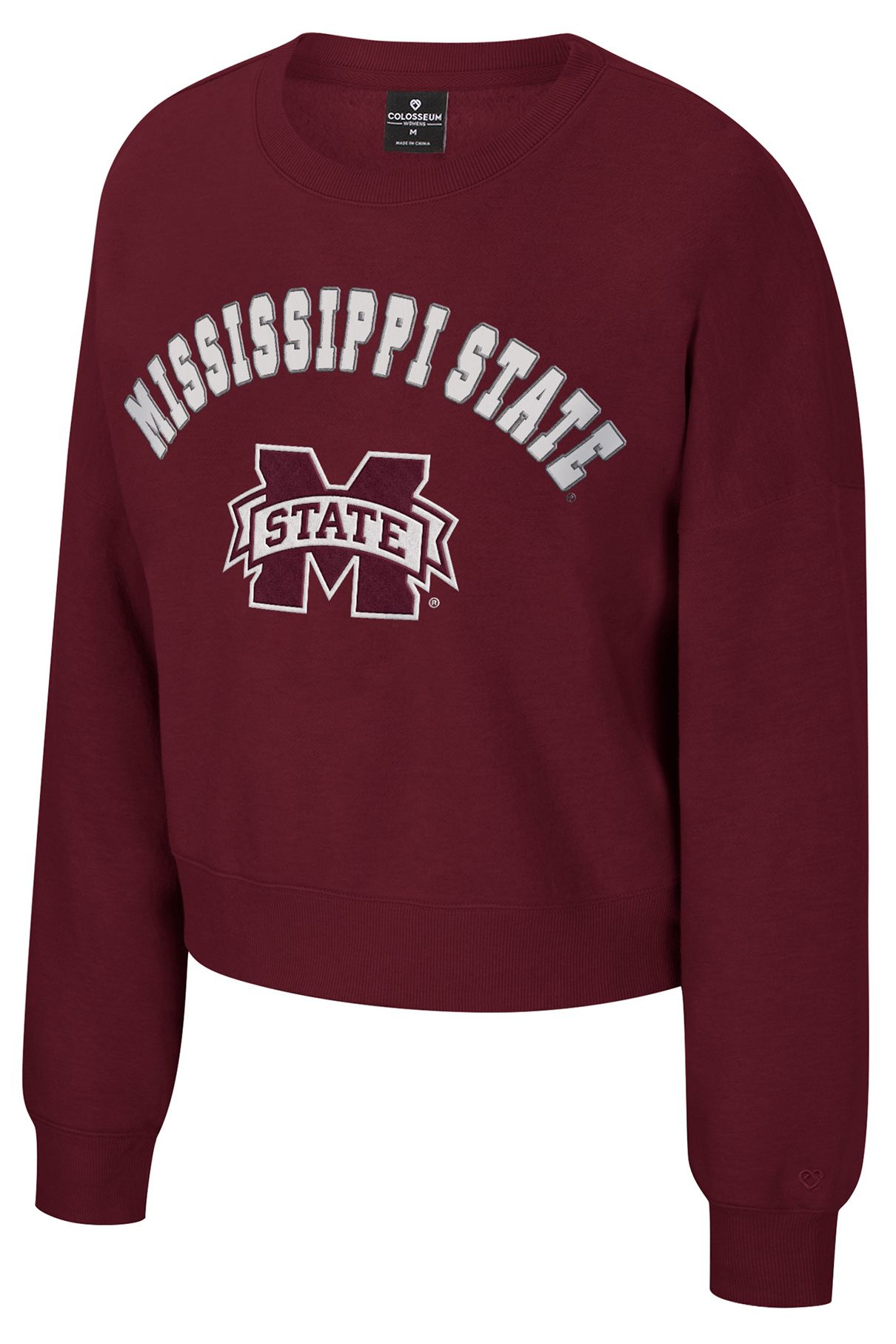 Colosseum Women's Mississippi State Bulldogs Maroon Crewneck Sweatshirt