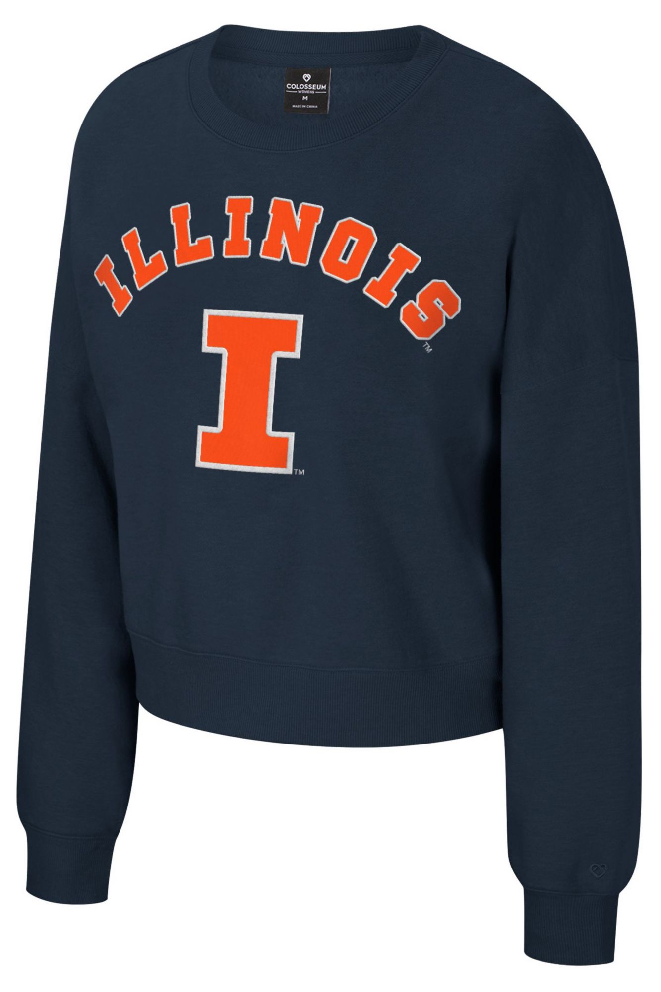 Colosseum Women's Northern Illinois Huskies Black Crewneck Sweatshirt