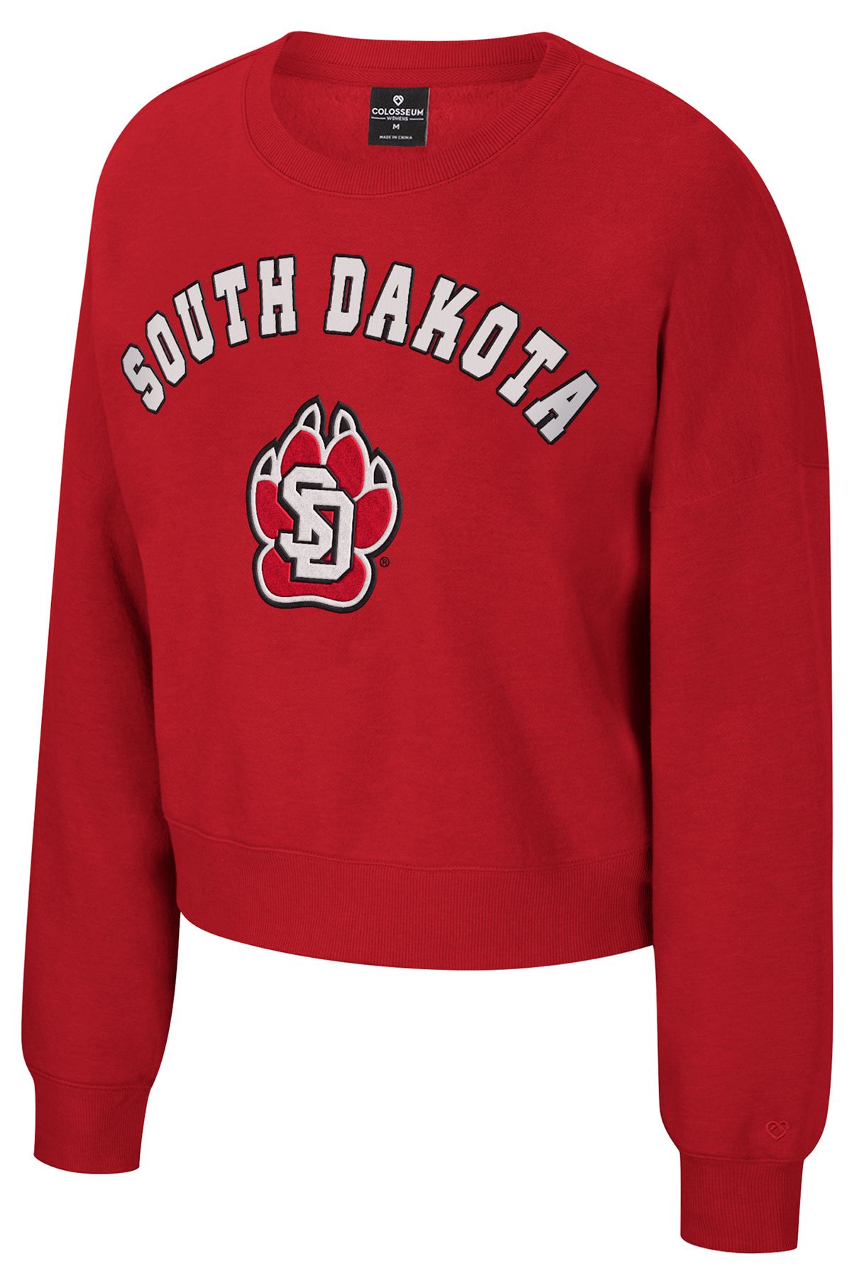 Colosseum Women's South Dakota Coyotes Promo Crewneck Sweatshirt