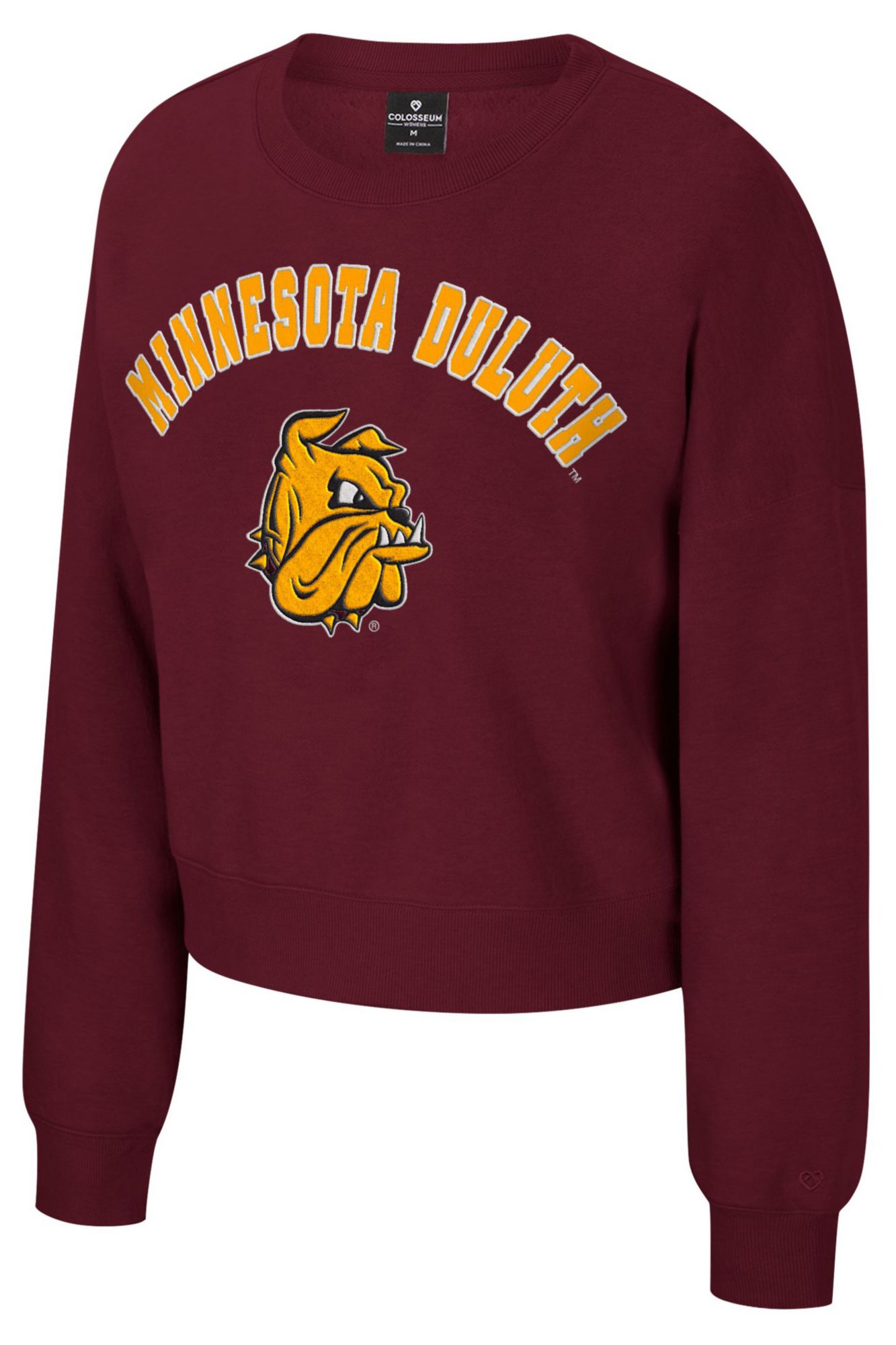 Colosseum Women's Minnesota-Duluth Bulldogs Maroon Crewneck Sweatshirt