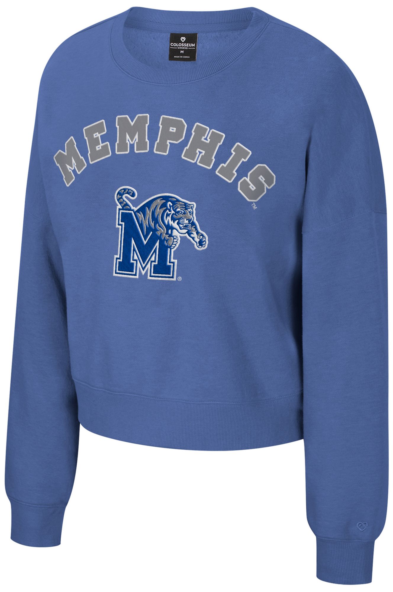 Colosseum Women's Memphis Tigers Royal Crewneck Sweatshirt