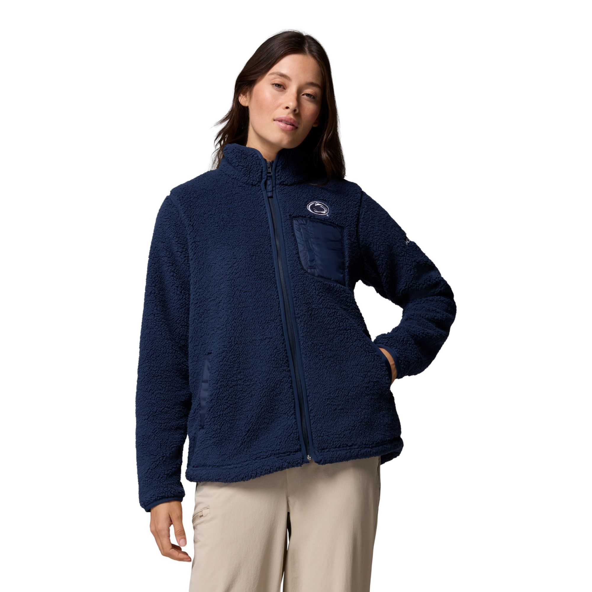 Columbia Women's Penn State Nittany Lions West Bend Full-Zip Fleece Jacket, XL, Blue