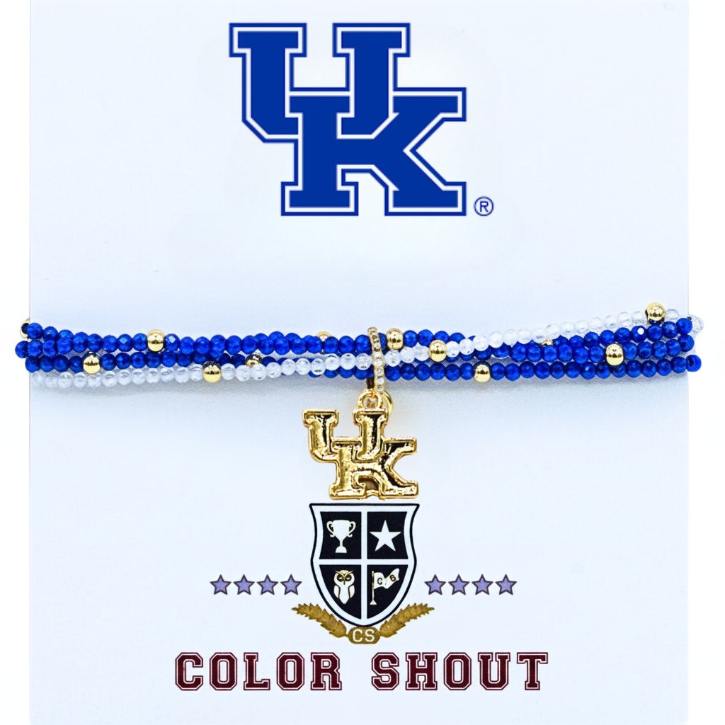 Color Shout Kentucky Wildcats Logo Bracelet Set