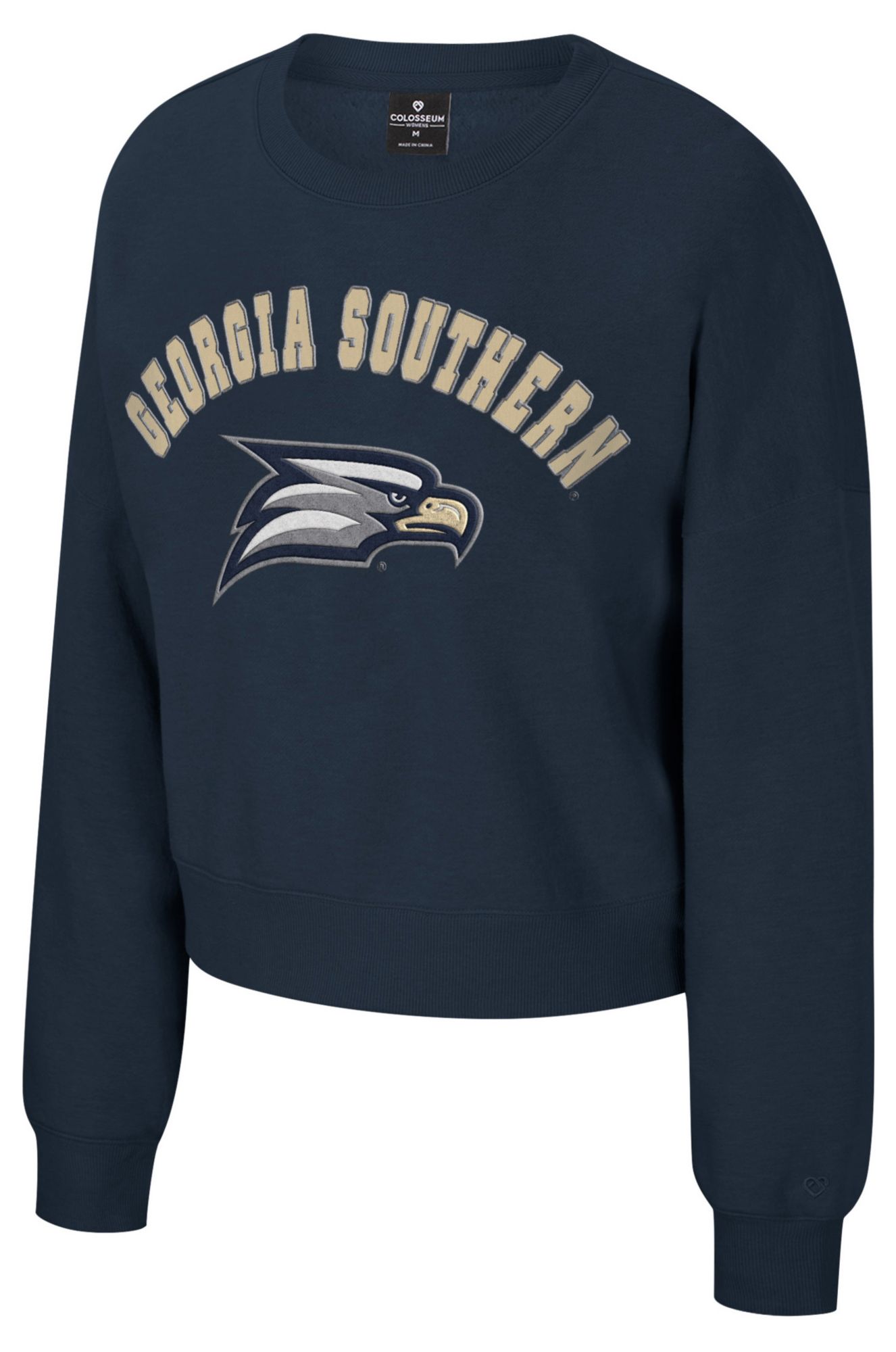 Colosseum Women's Georgia Southern Eagles Navy Crewneck Sweatshirt