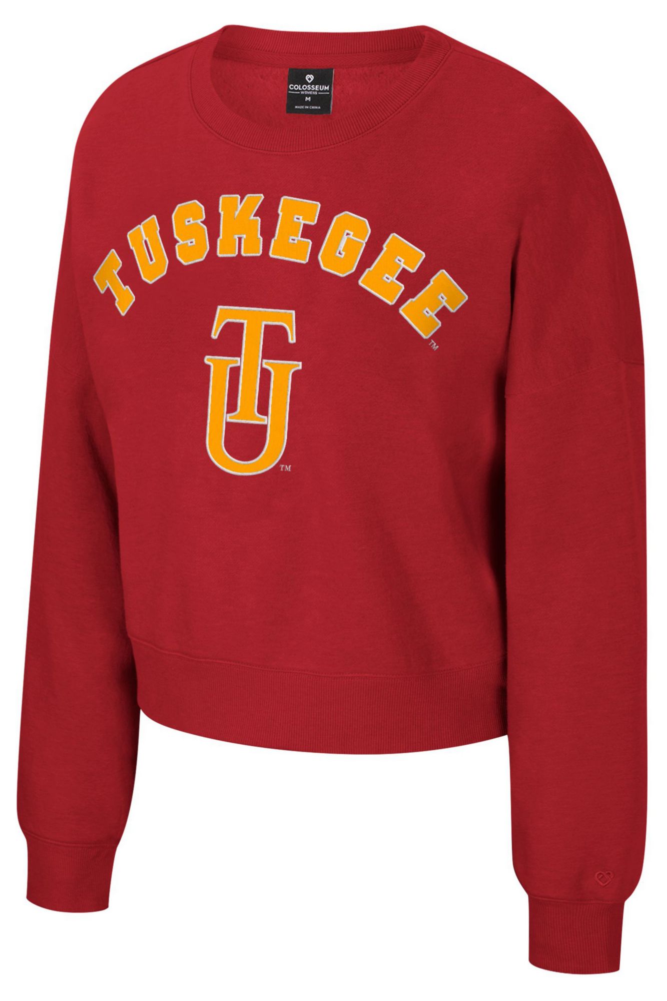 Colosseum Women's Tuskegee Golden Tigers Cardinal Crewneck Sweatshirt