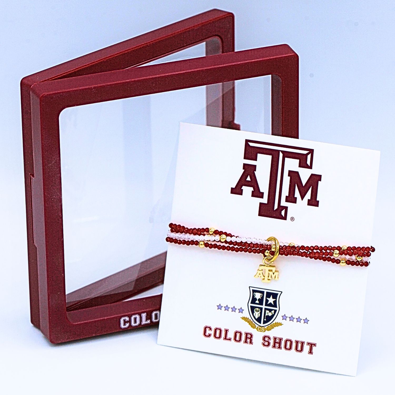 Color Shout Texas A&amp;M Aggies Logo Bracelet Set