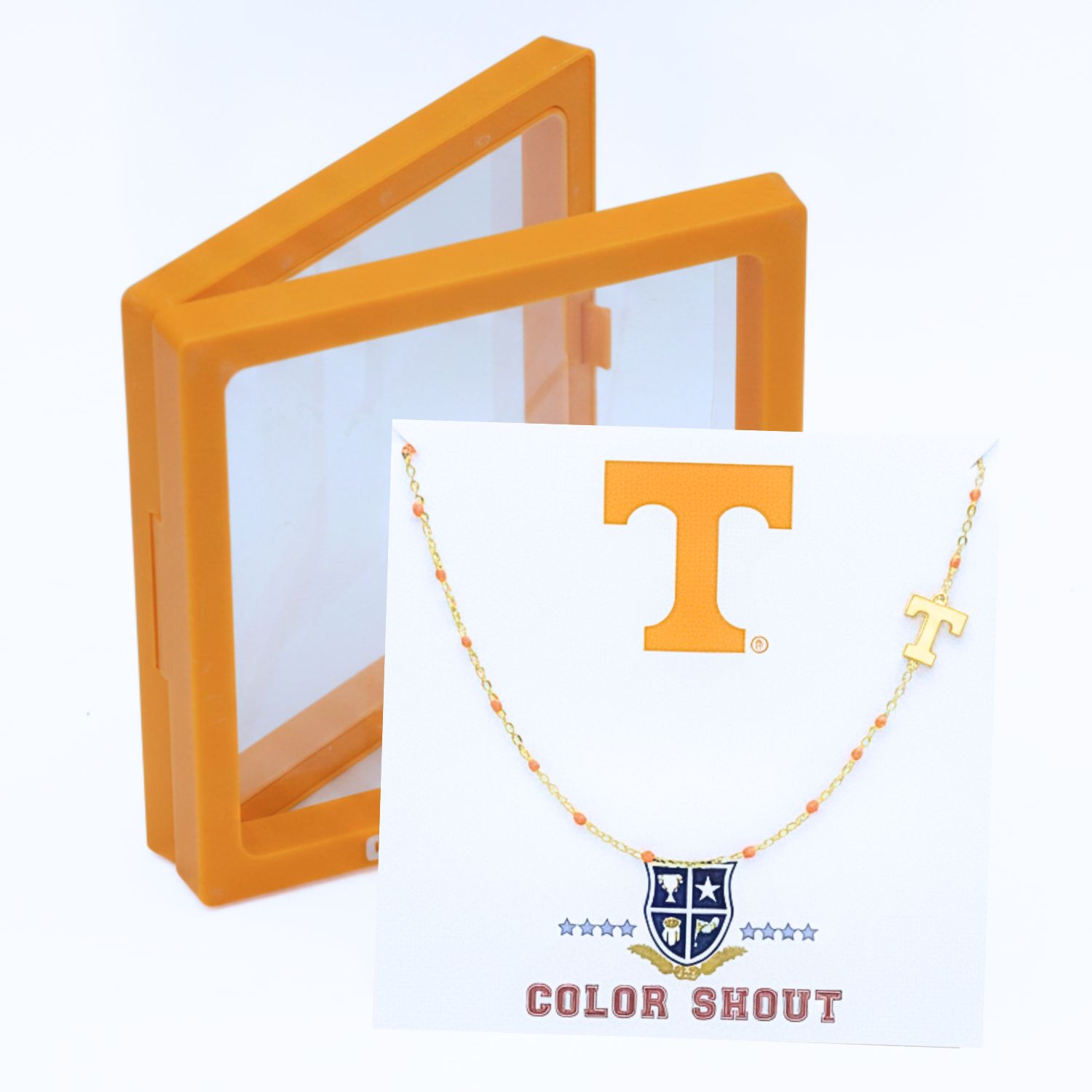 Color Shout Tennessee Volunteers Logo Necklace