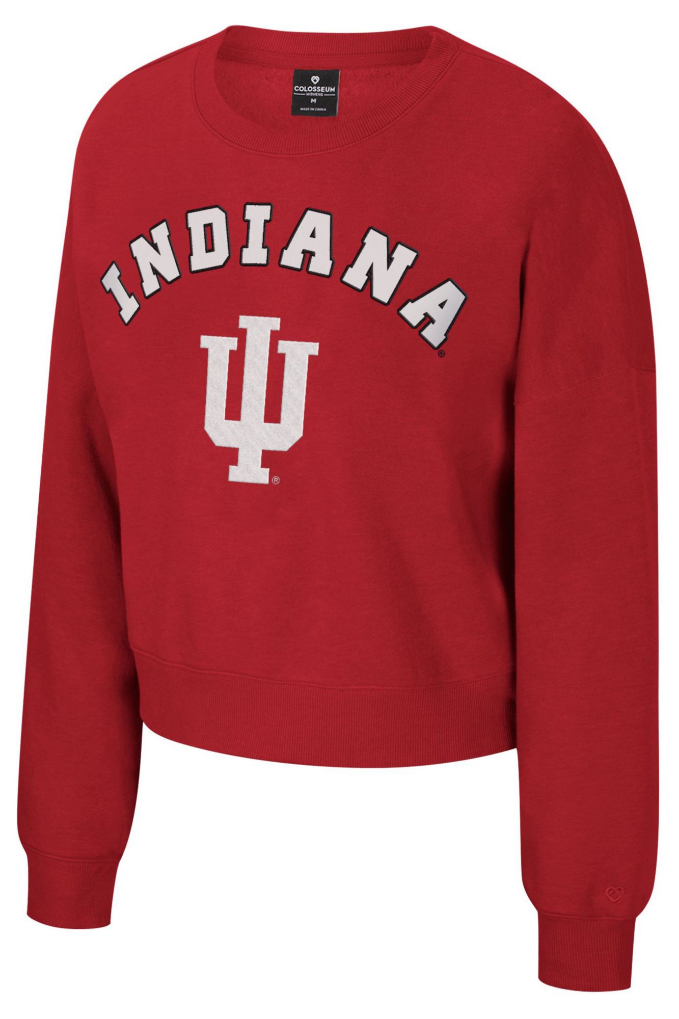 Colosseum Women's Indiana Hoosiers Cardinal Crewneck Sweatshirt