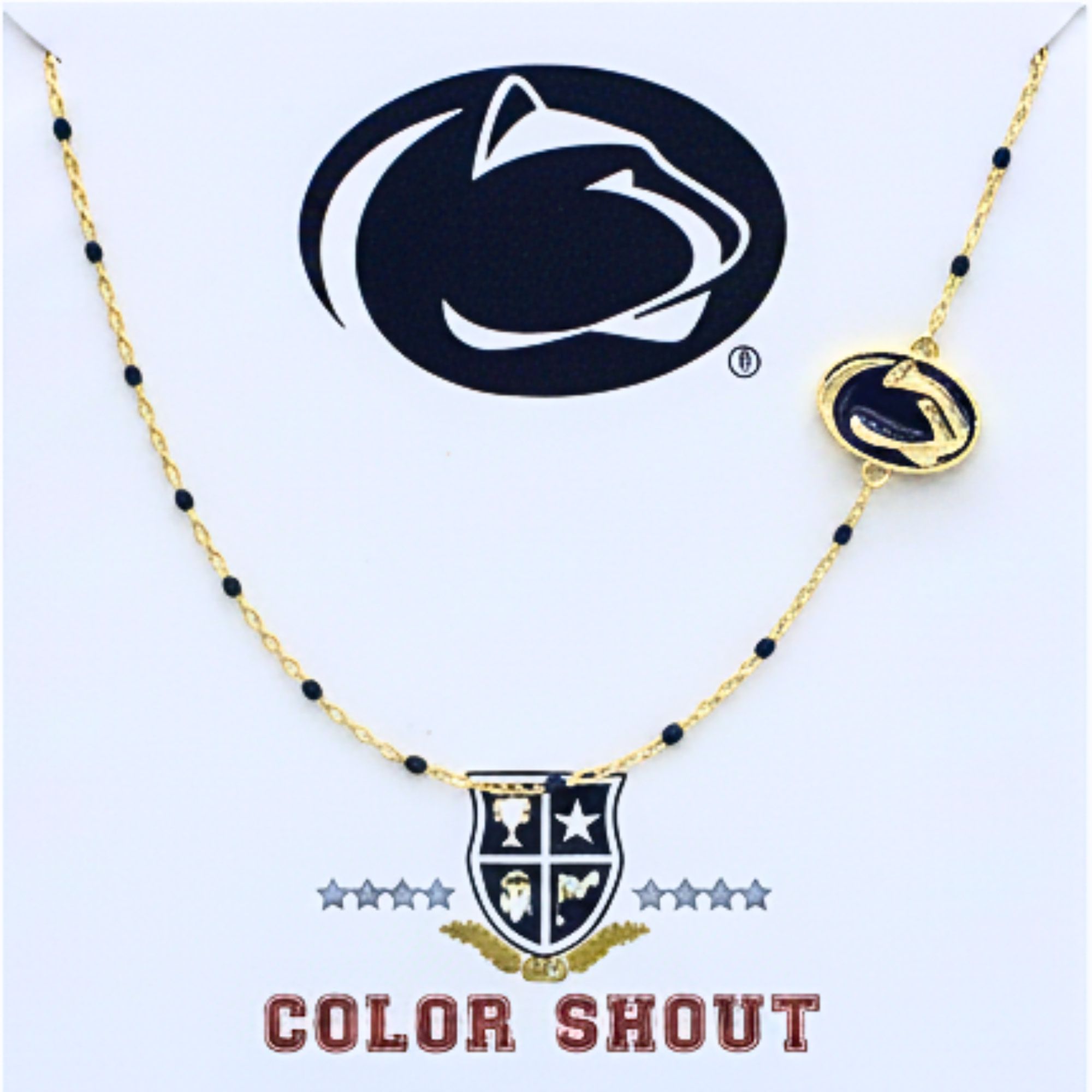 Color Shout Penn State Nittany Lions Logo Necklace