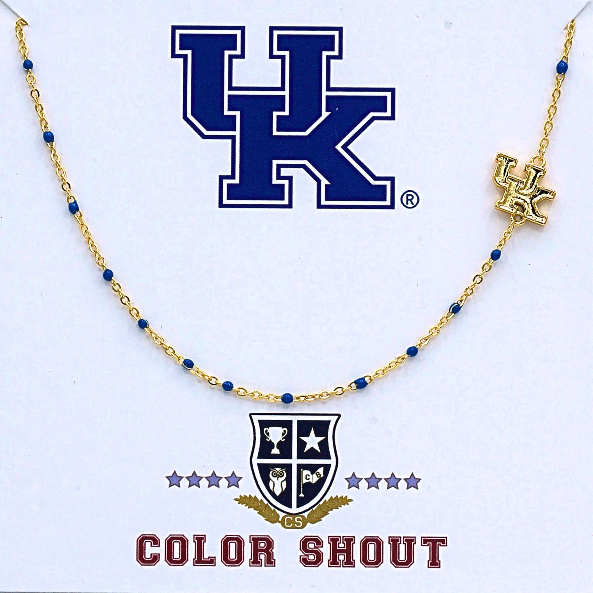 Color Shout Kentucky Wildcats Logo Necklace