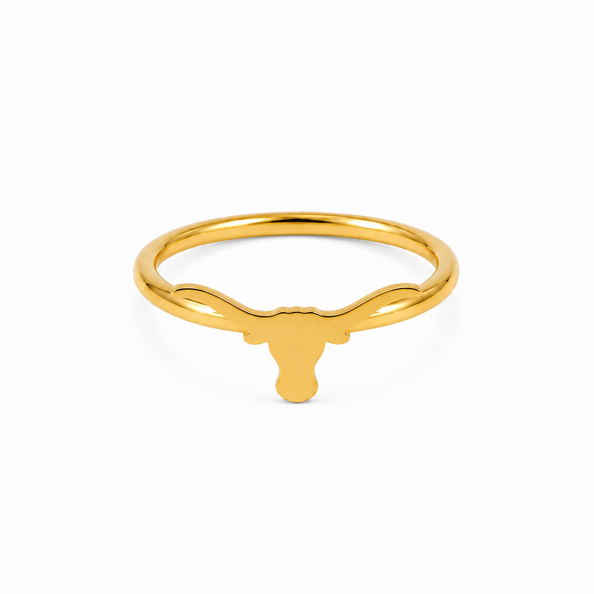 Color Shout Texas Longhorns Logo Stack Ring Set Size Six