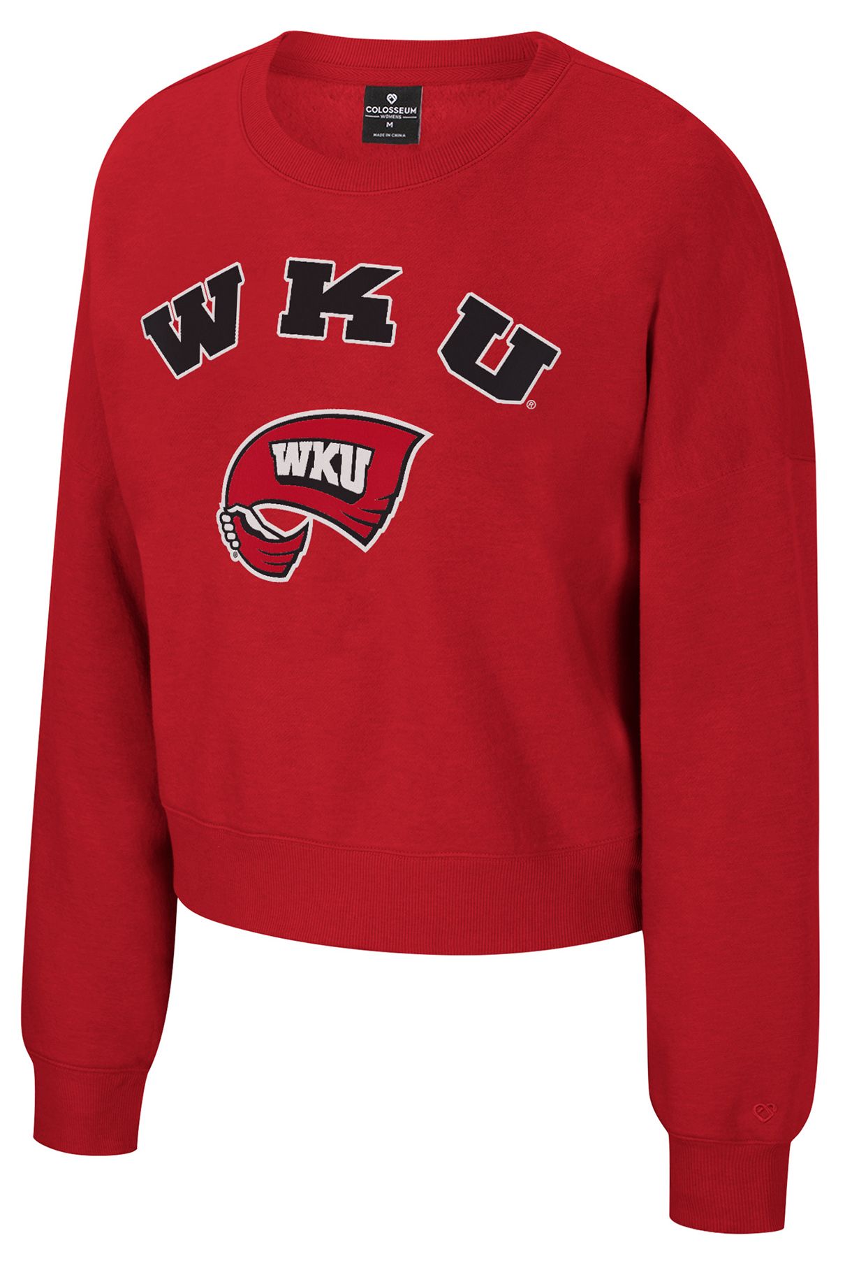 Colosseum Women's Western Kentucky Hilltoppers Red Crewneck Sweatshirt