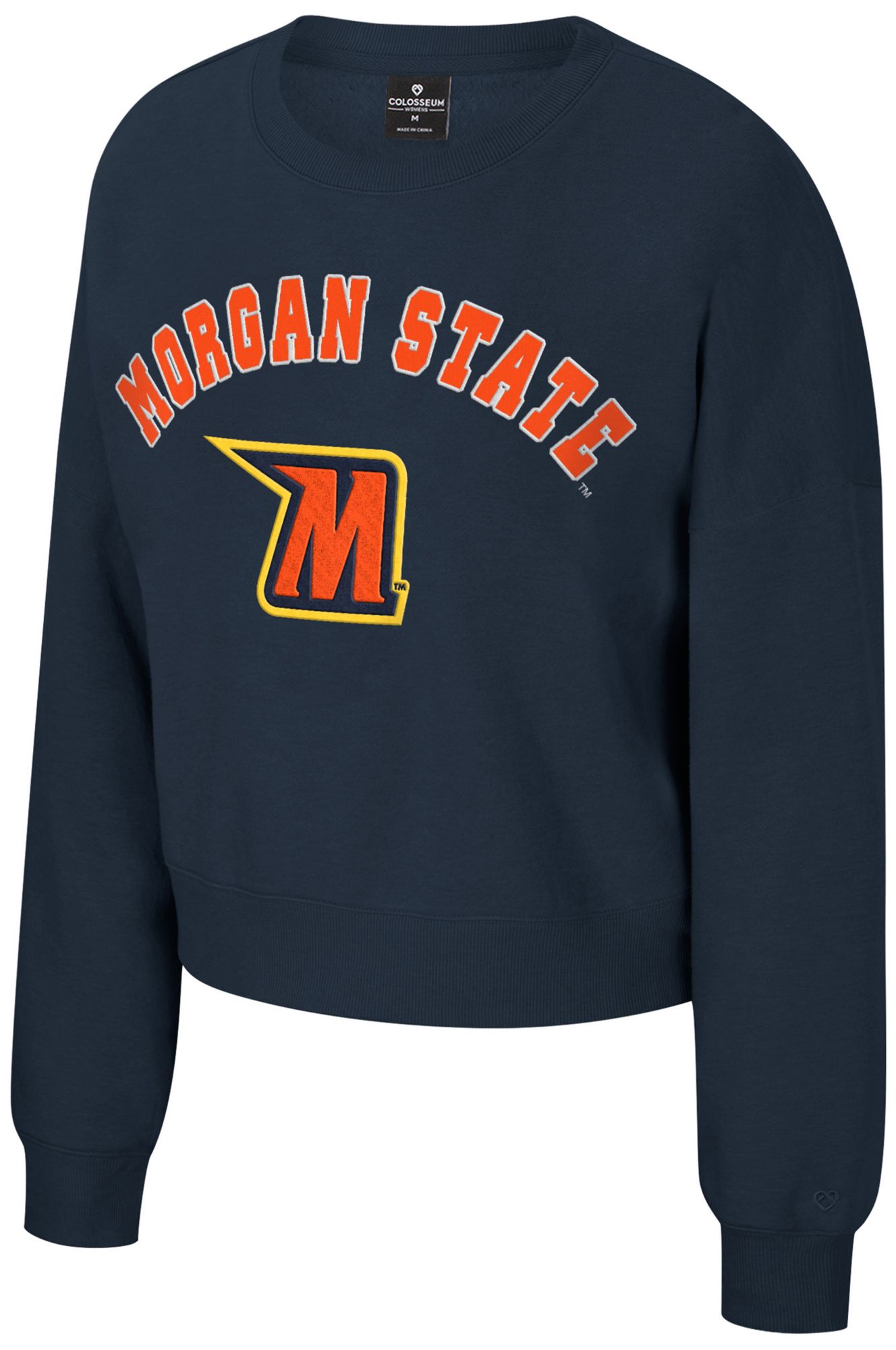 Colosseum Women's Morgan State Bears Navy Crewneck Sweatshirt
