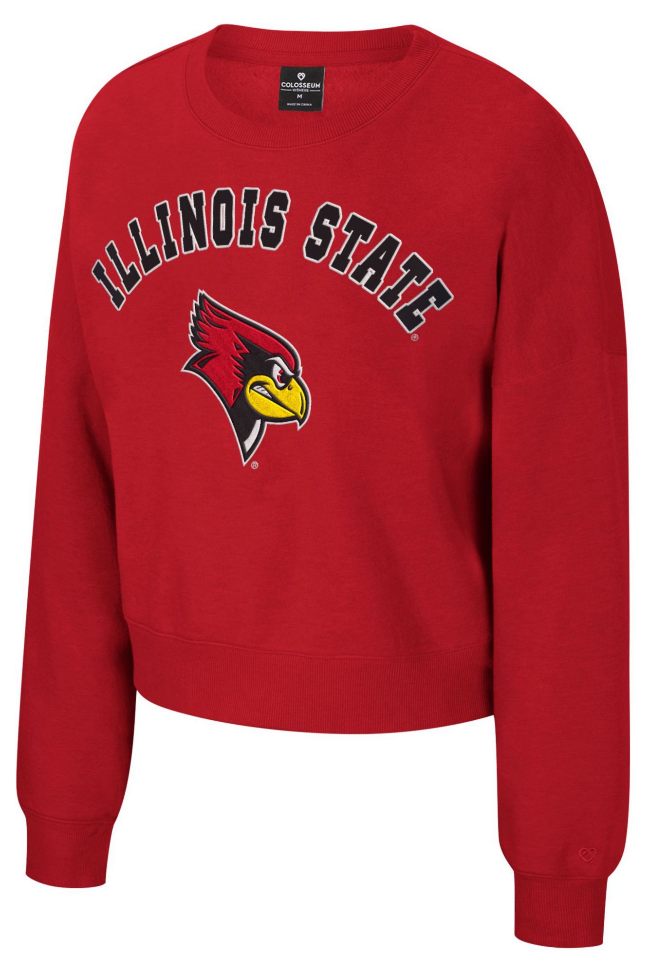 Colosseum Women's Illinois State Redbirds Red Crewneck Sweatshirt