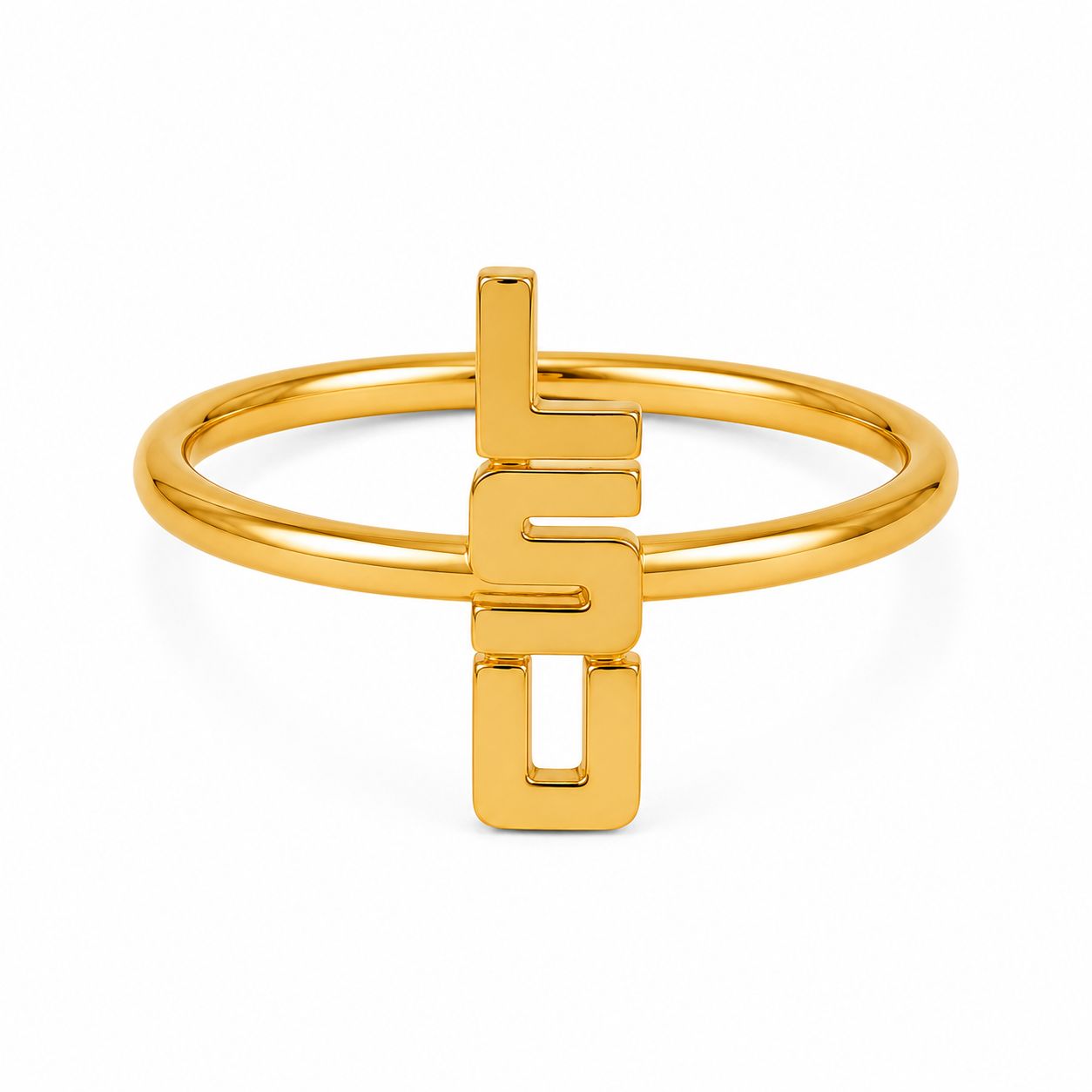 Color Shout LSU Tigers Logo Stack Ring Set Size Six