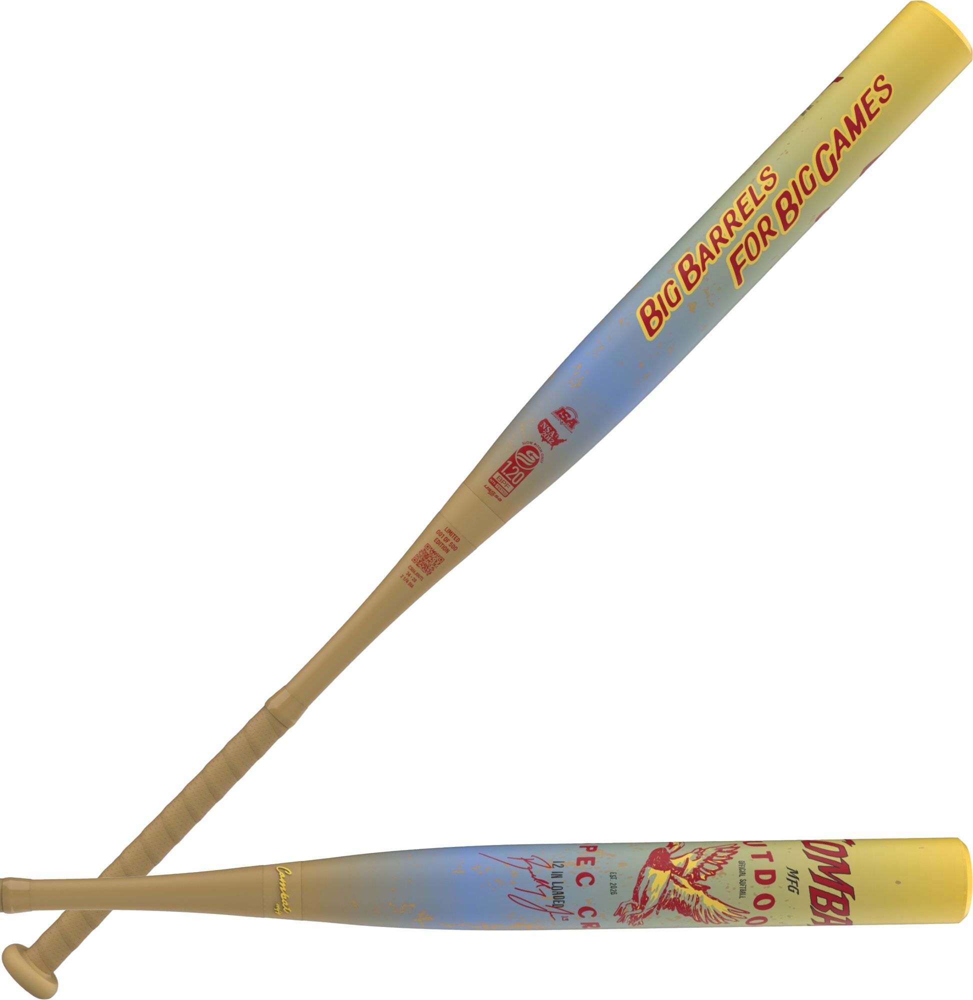 COMBAT MFG Outdoor Big Barrels 2-Piece USSSA Slowpitch Bat