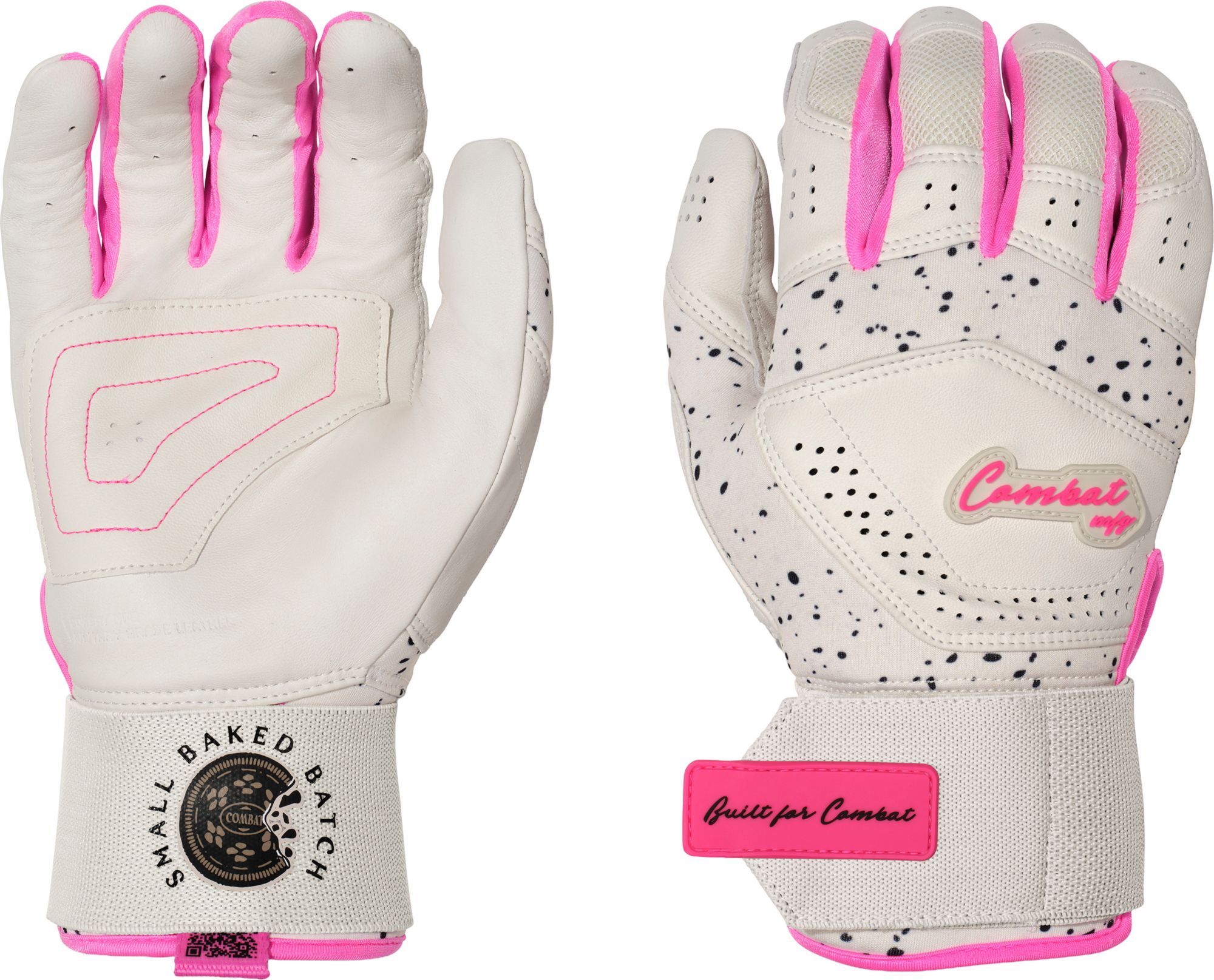 COMBAT MFG Cookie Jar Cookies N Cream Long Strap Baseball Batting Gloves