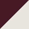 Deep Bordeaux/White