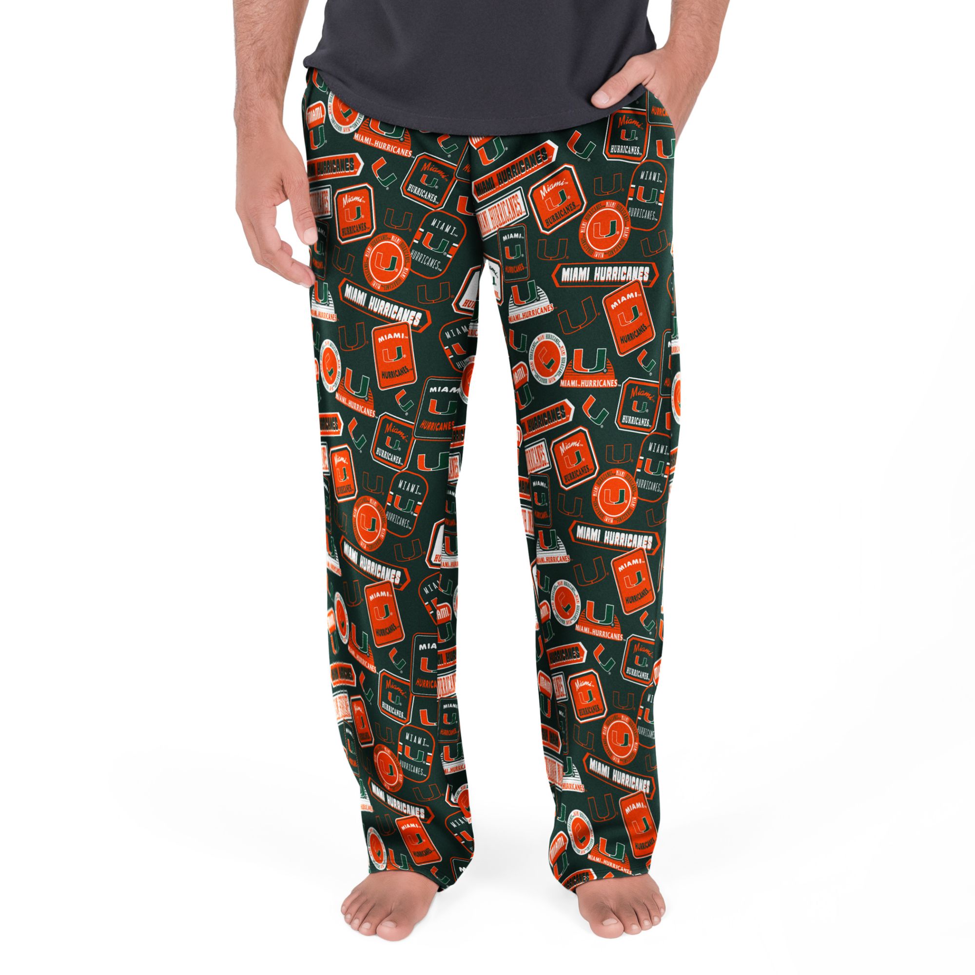 Concepts Sport Men's Miami Hurricanes Sleep Pants