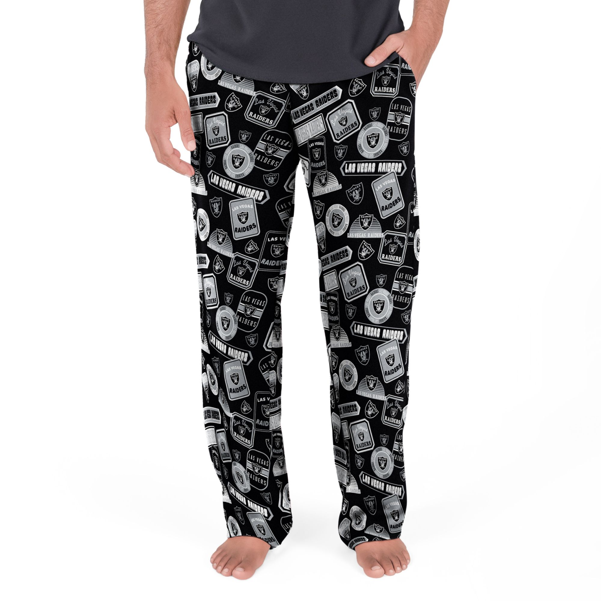 Concepts Sport Men's Las Vegas Raiders Grady Sleep Pants