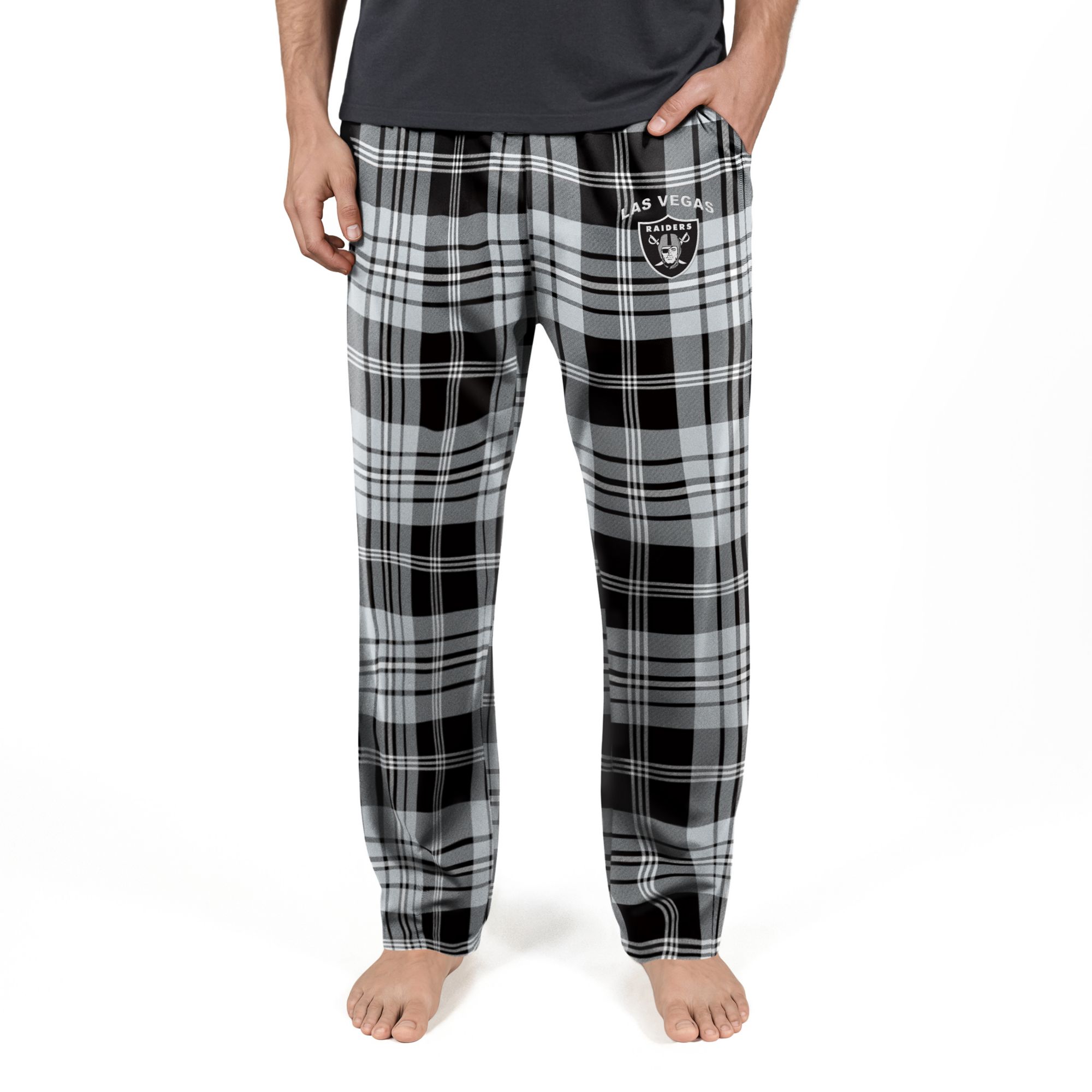 Concepts Sport Men's Las Vegas Raiders Peak Flannel Pants