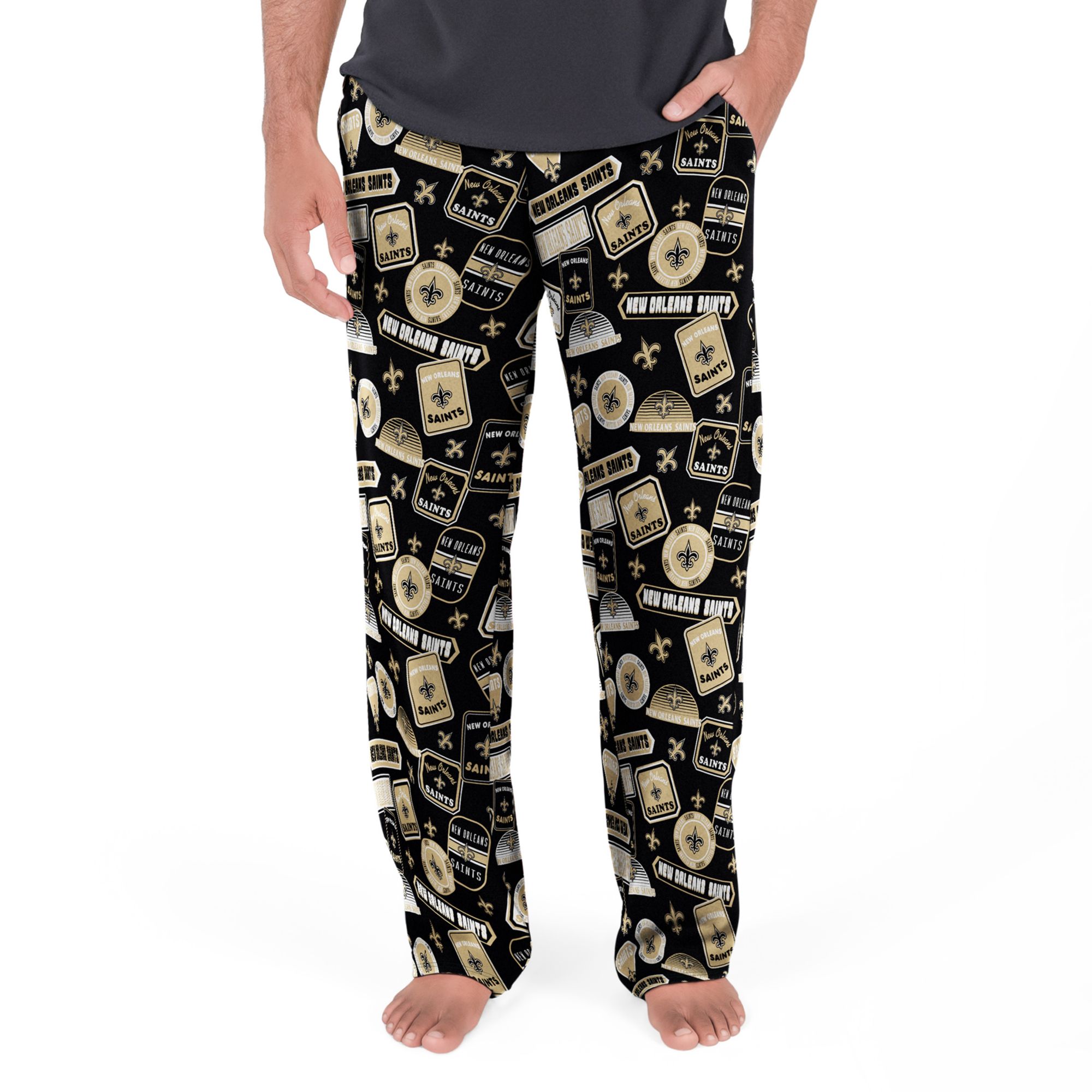Concepts Sport Men's New Orleans Saints Grady Sleep Pants