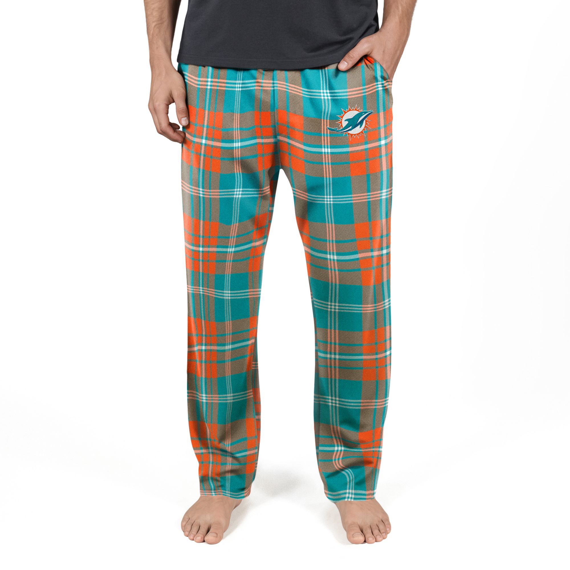 Concepts Sport Men's Miami Dolphins Peak Flannel Pants