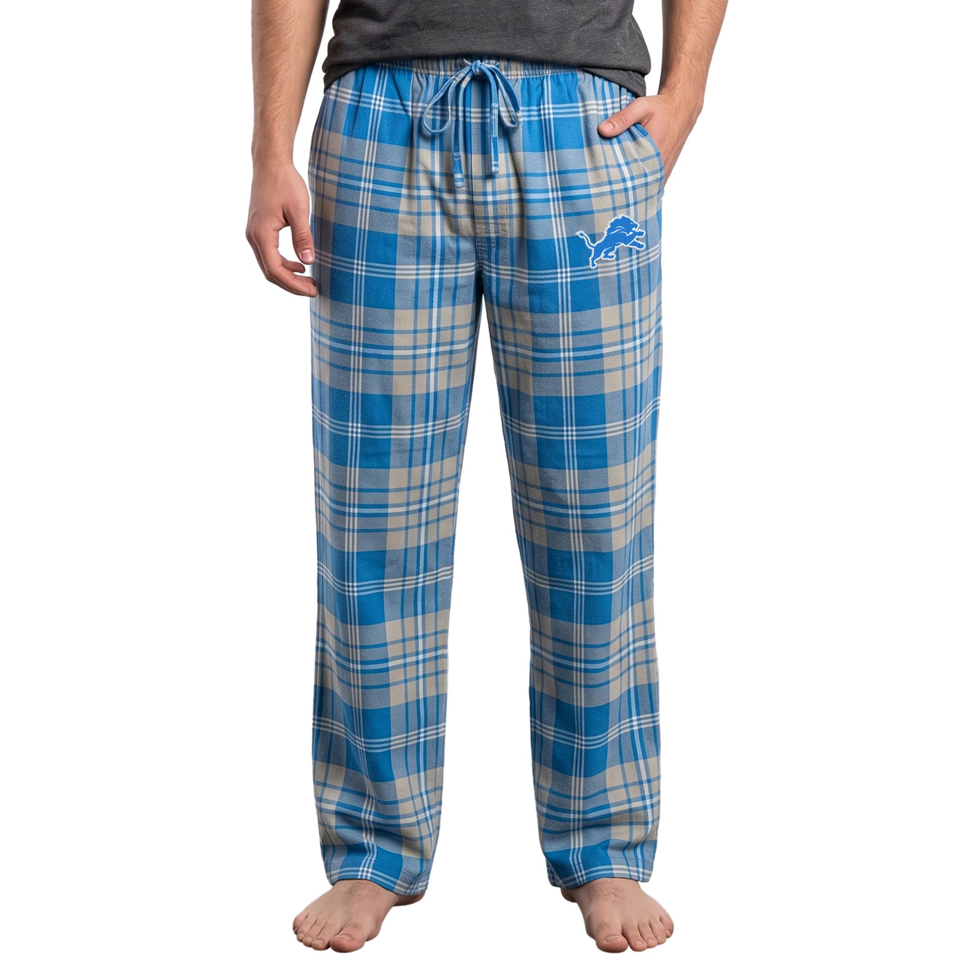 Concepts Sport Men's Detroit Lions Peak Flannel Pants