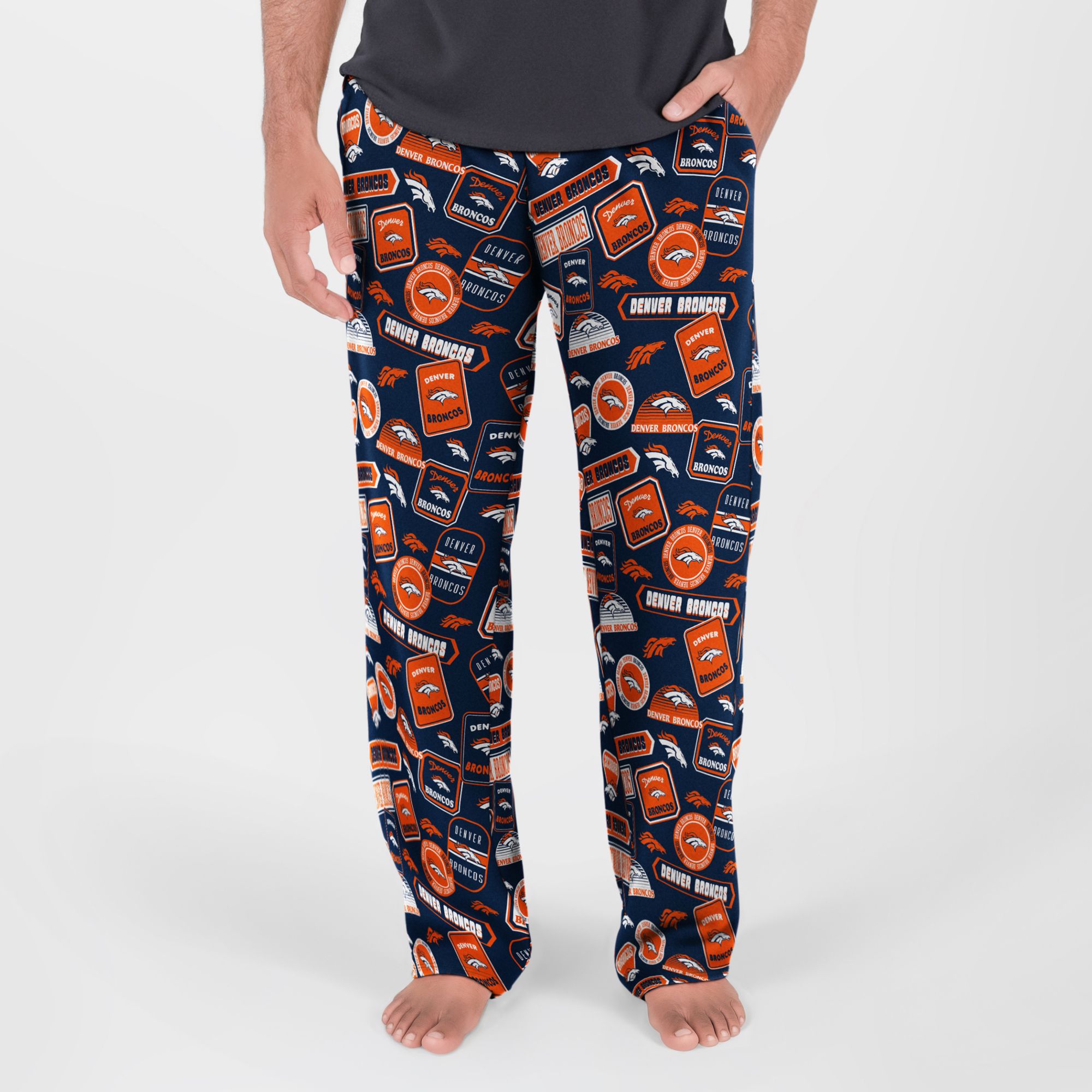 Concepts Sport Men's Denver Broncos Grady Sleep Pants