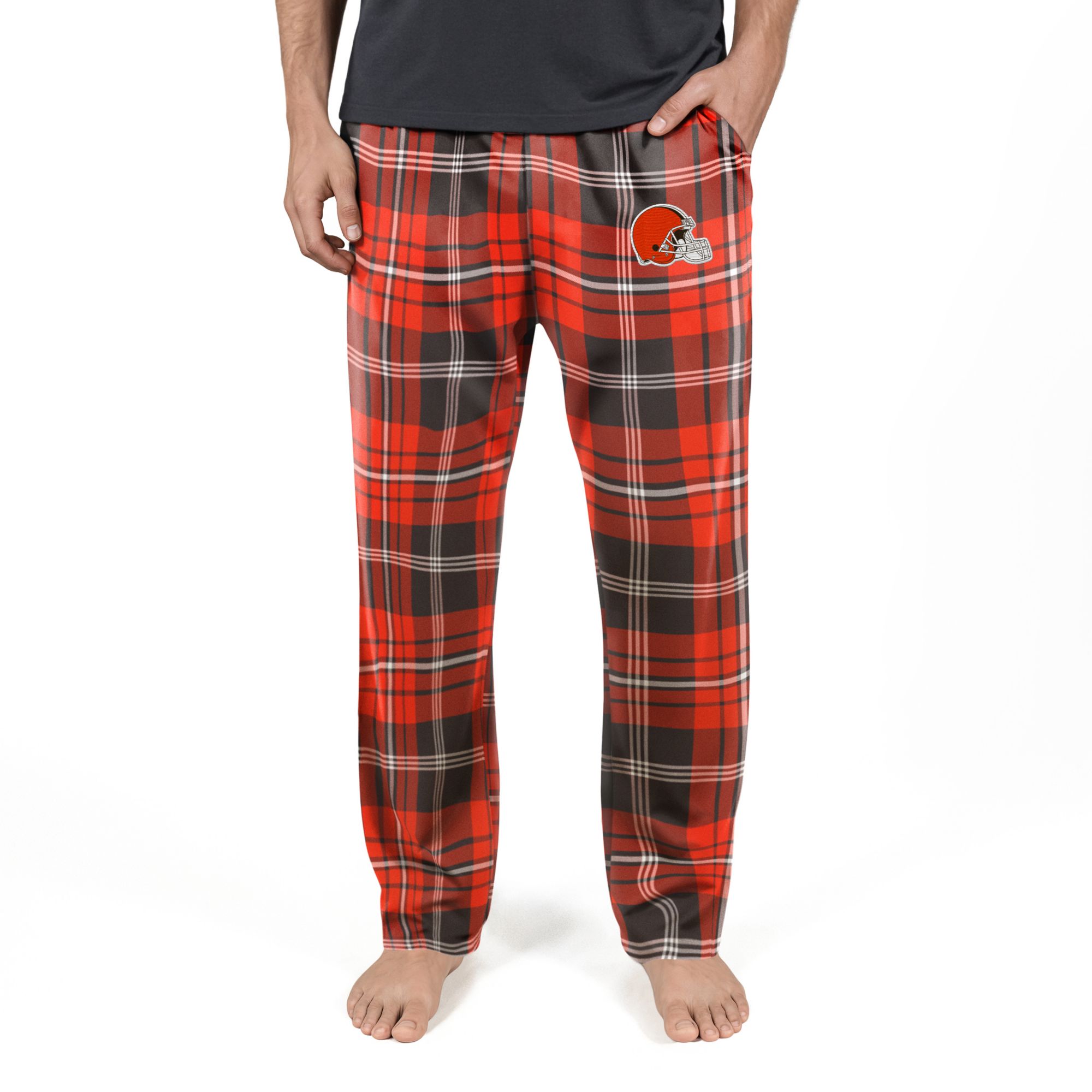 Concepts Sport Men's Cleveland Browns Peak Flannel Pants