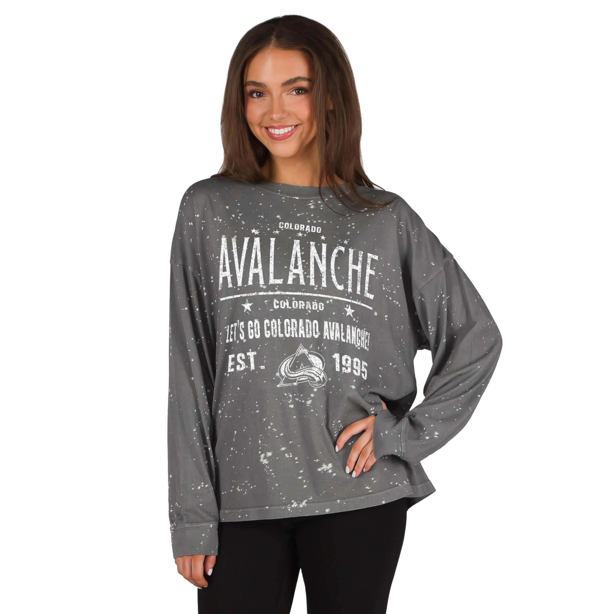 Concepts Sport Women's Colorado Avalanche Charcoal Long Sleeve Shirt