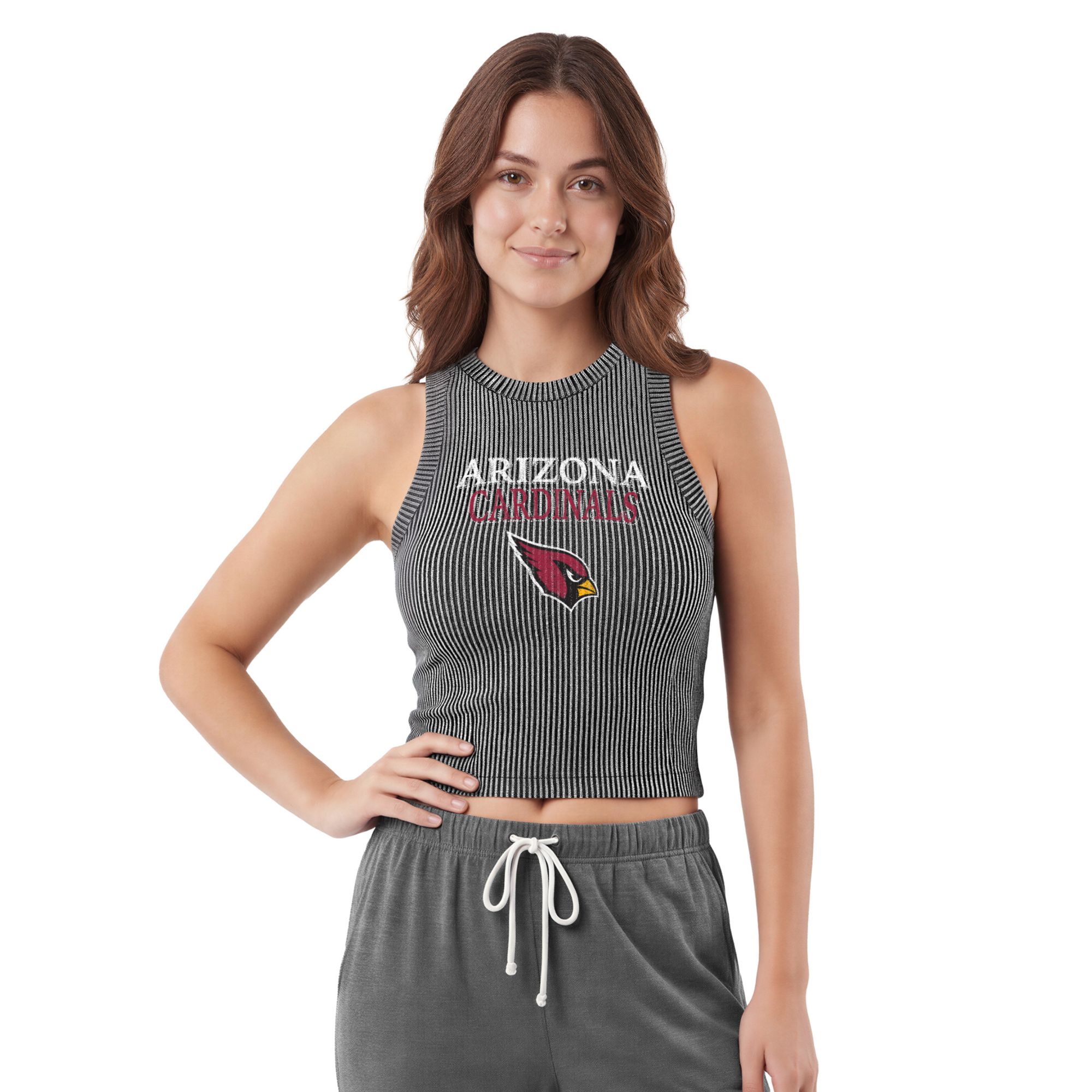 Concepts Sport Women's Arizona Cardinals Charcoal Timber Tank Top