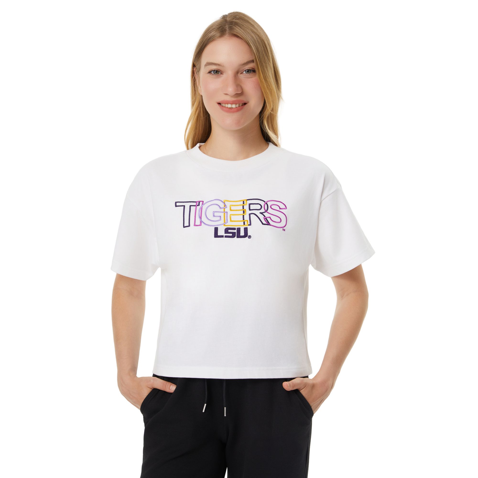 Concepts Sport Women's LSU Tigers White T-Shirt