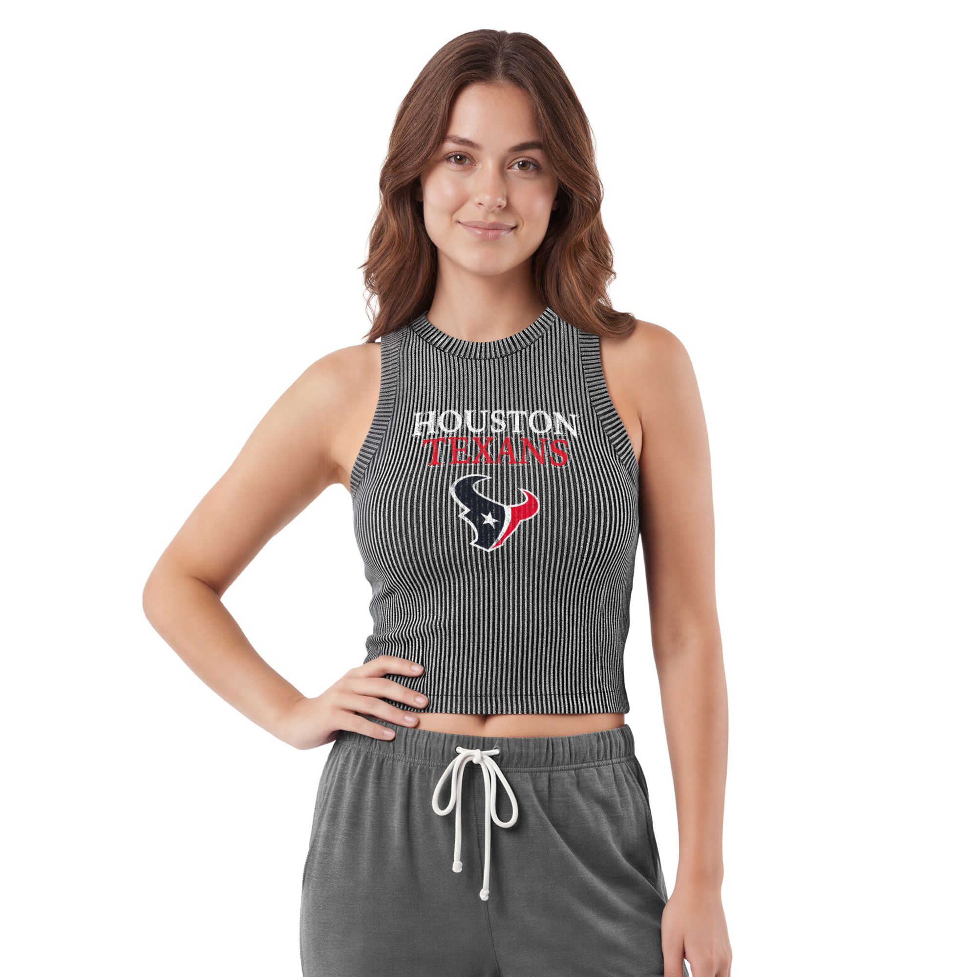 Concepts Sport Women's Houston Texans Charcoal Timber Tank Top