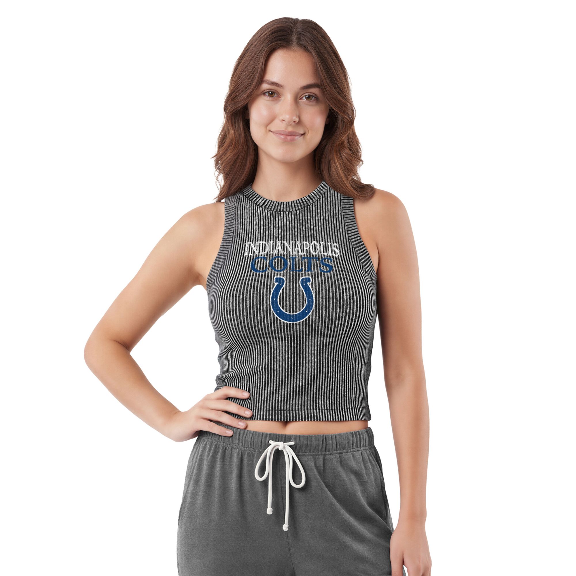 Concepts Sport Women's Indianapolis Colts Charcoal Timber Tank Top