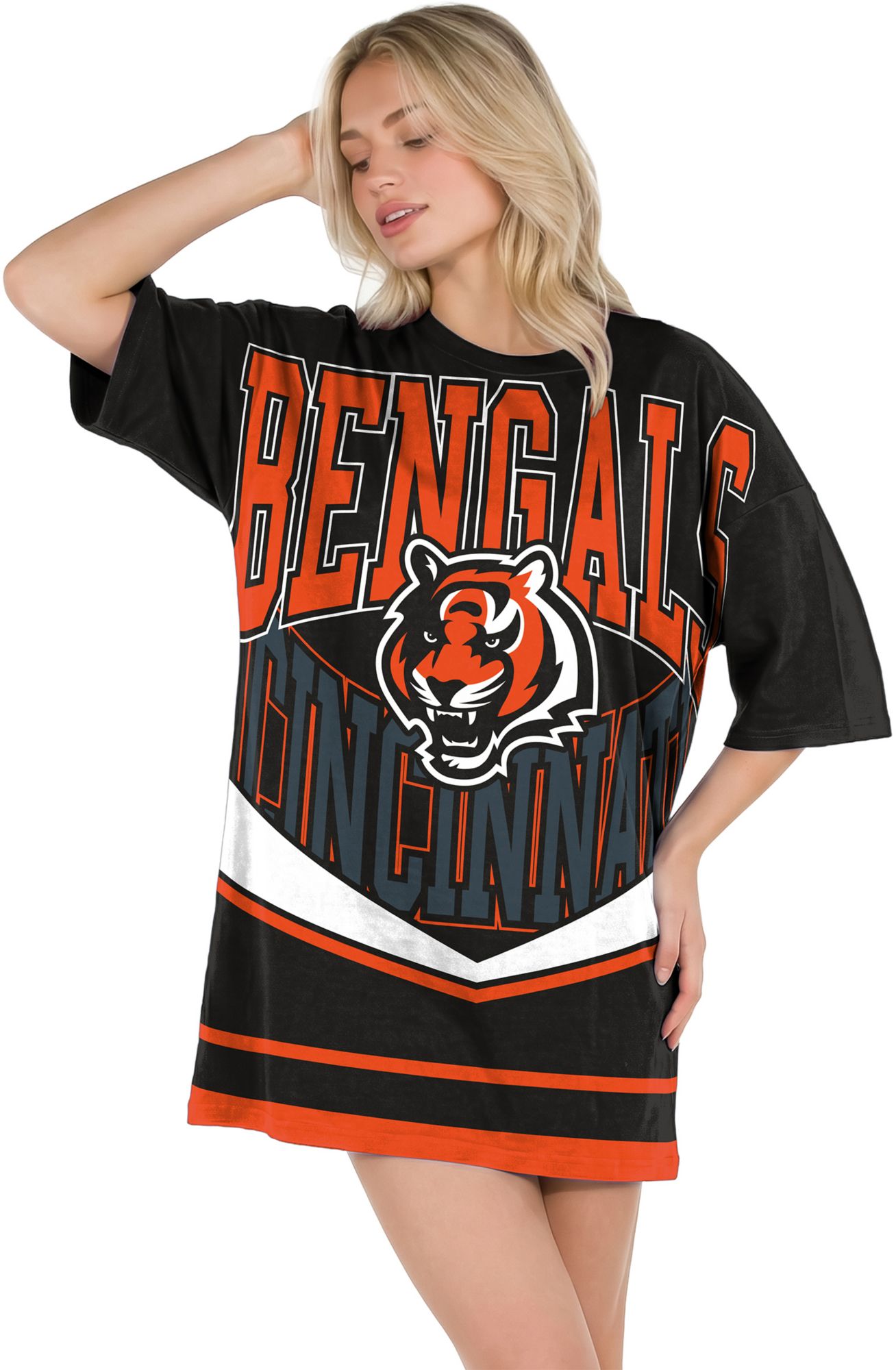 Concepts Sport Women's Cincinnati Bengals Black Mosaic T-Shirt