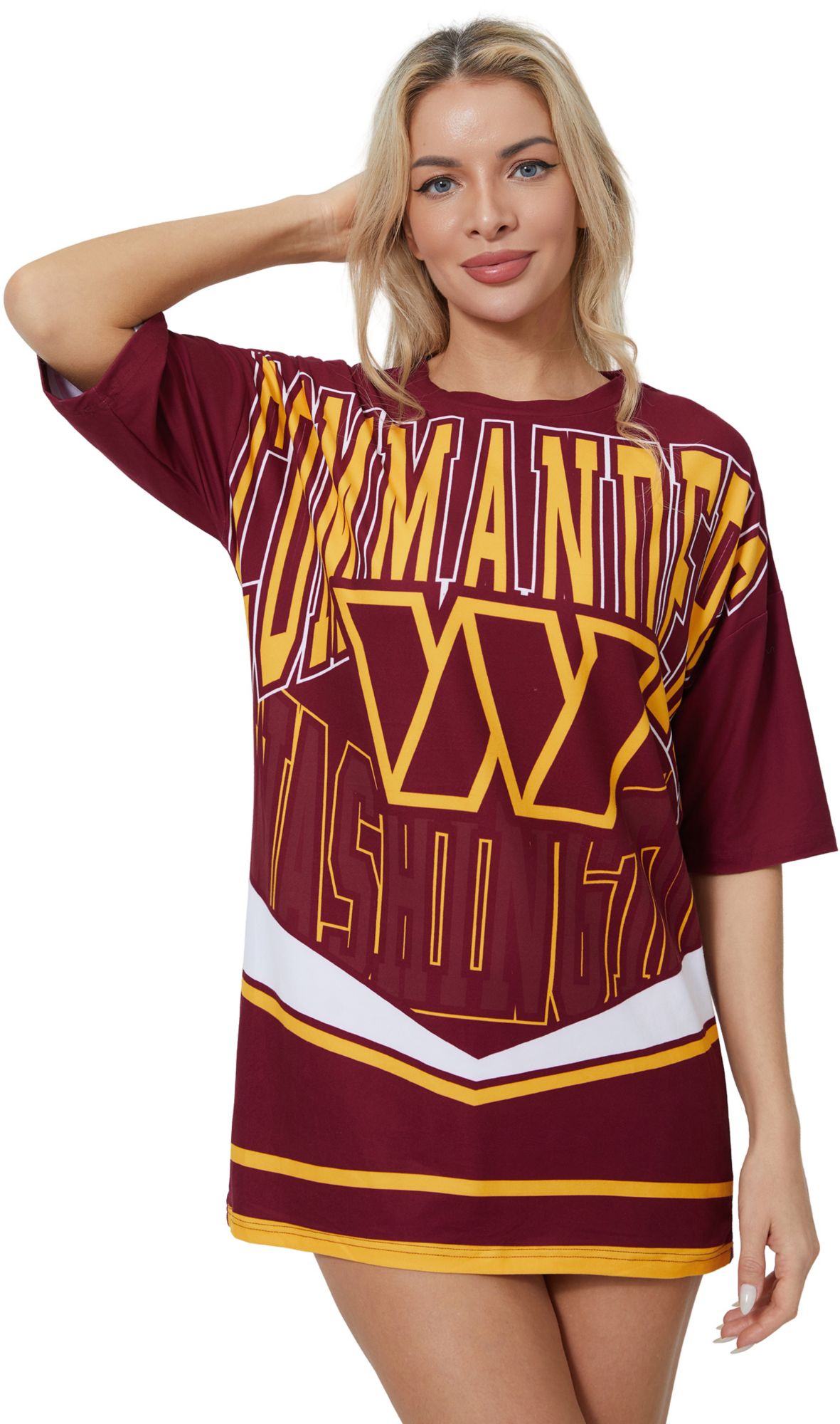 Concepts Sport Women's Washington Commanders Maroon Mosaic T-Shirt