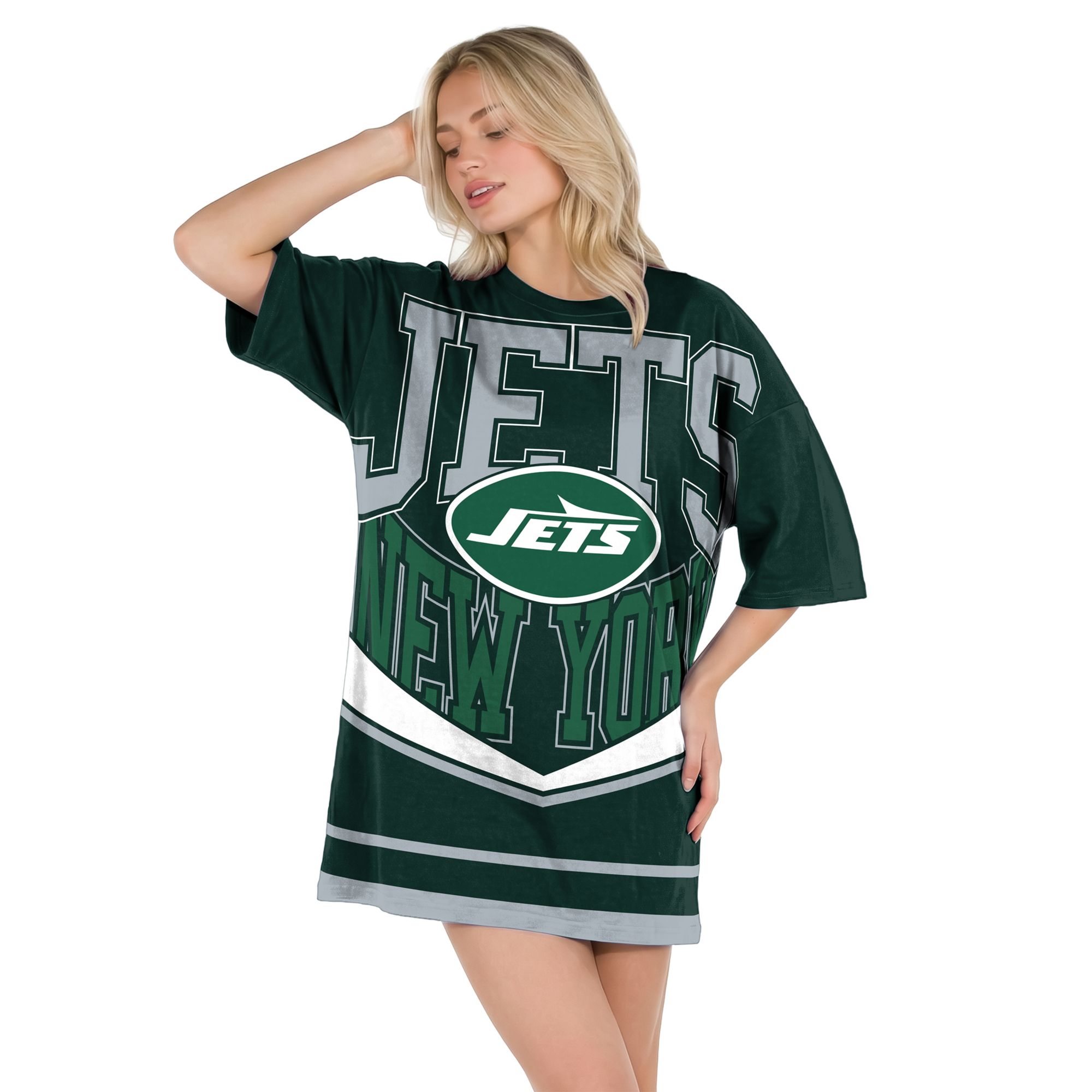 Concepts Sport Women's New York Jets Green Mosaic T-Shirt