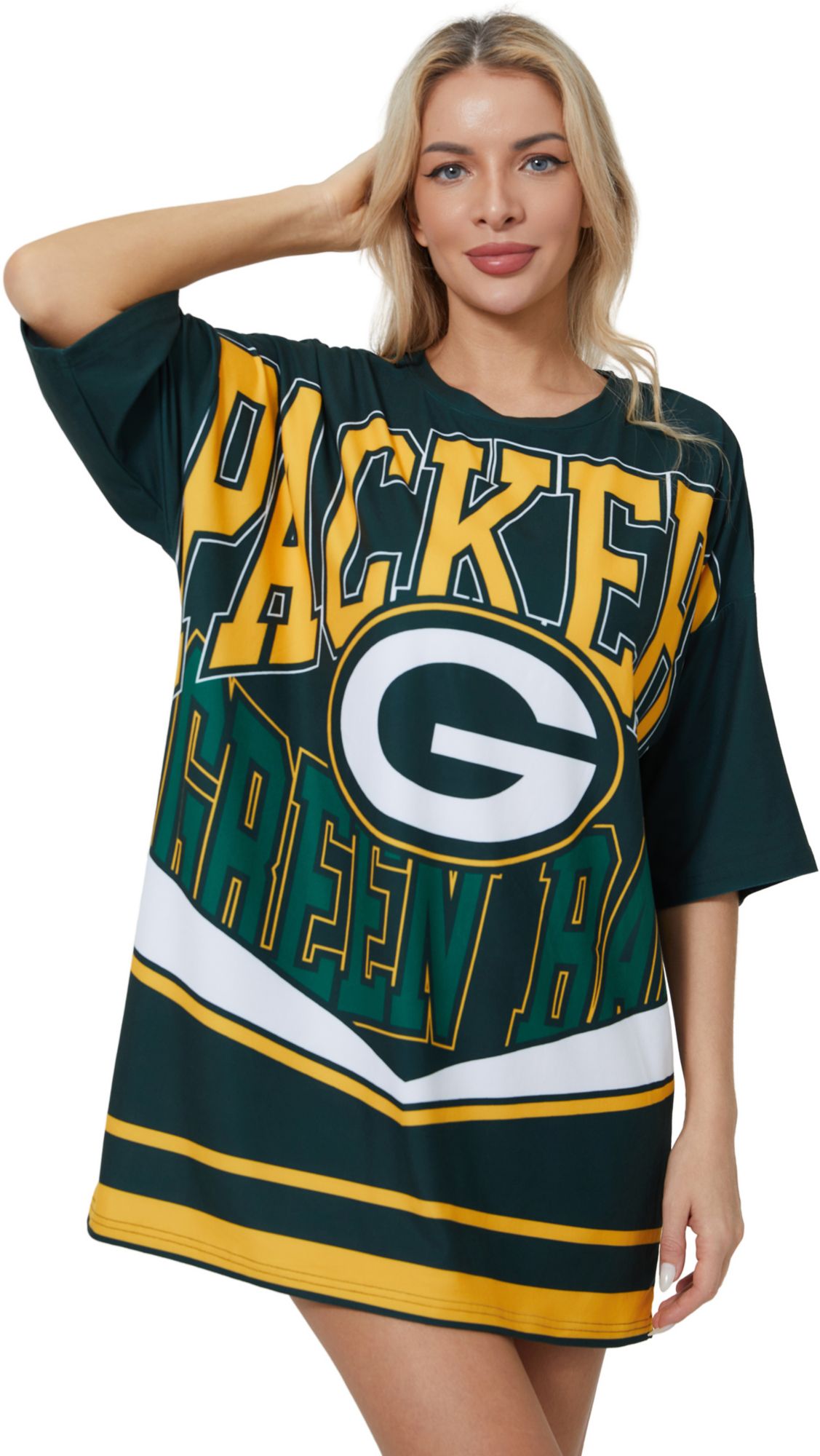 Concepts Sport Women's Green Bay Packers Green Mosaic T-Shirt