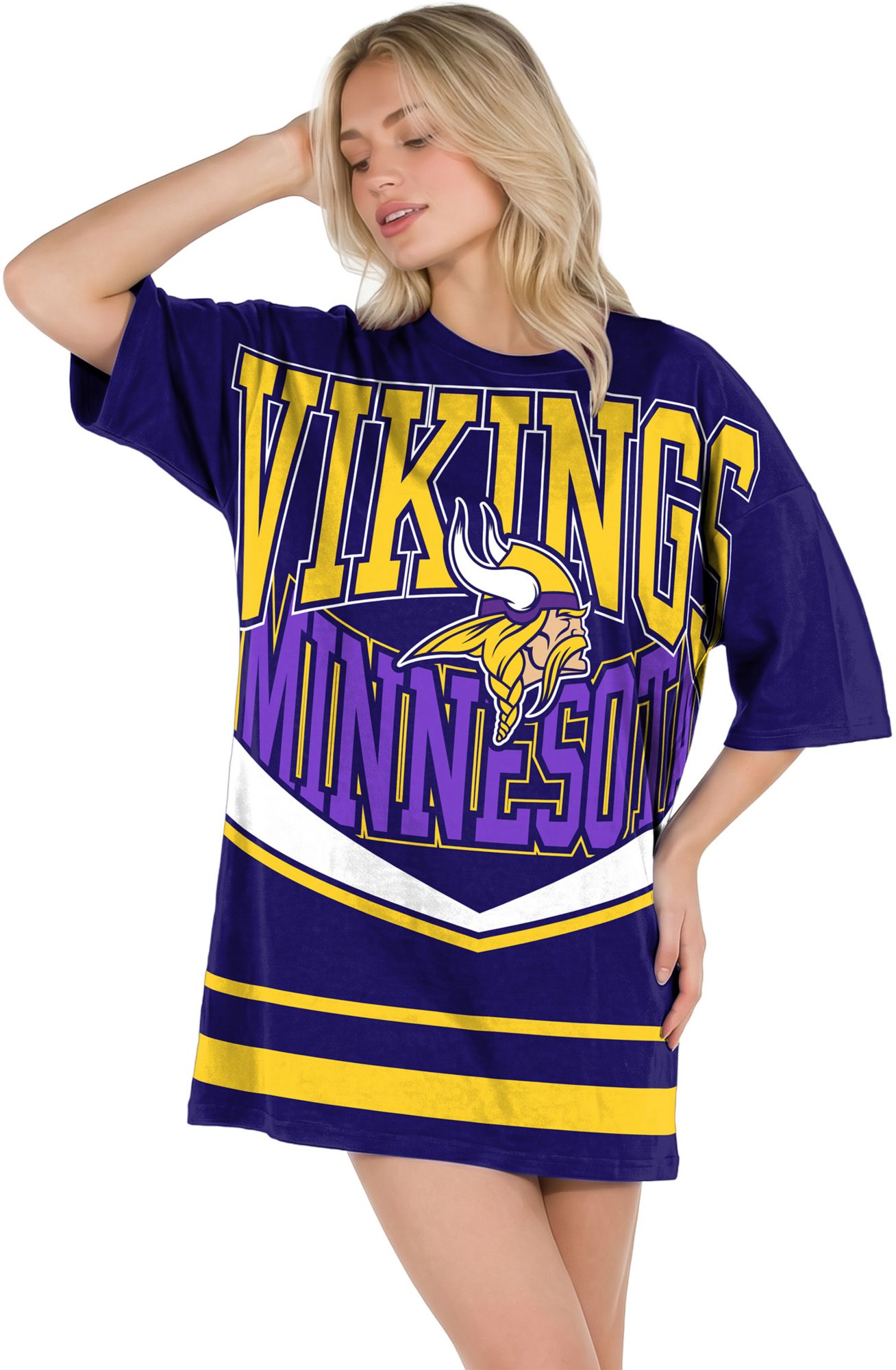 Concepts Sport Women's Minnesota Vikings Purple Mosaic T-Shirt