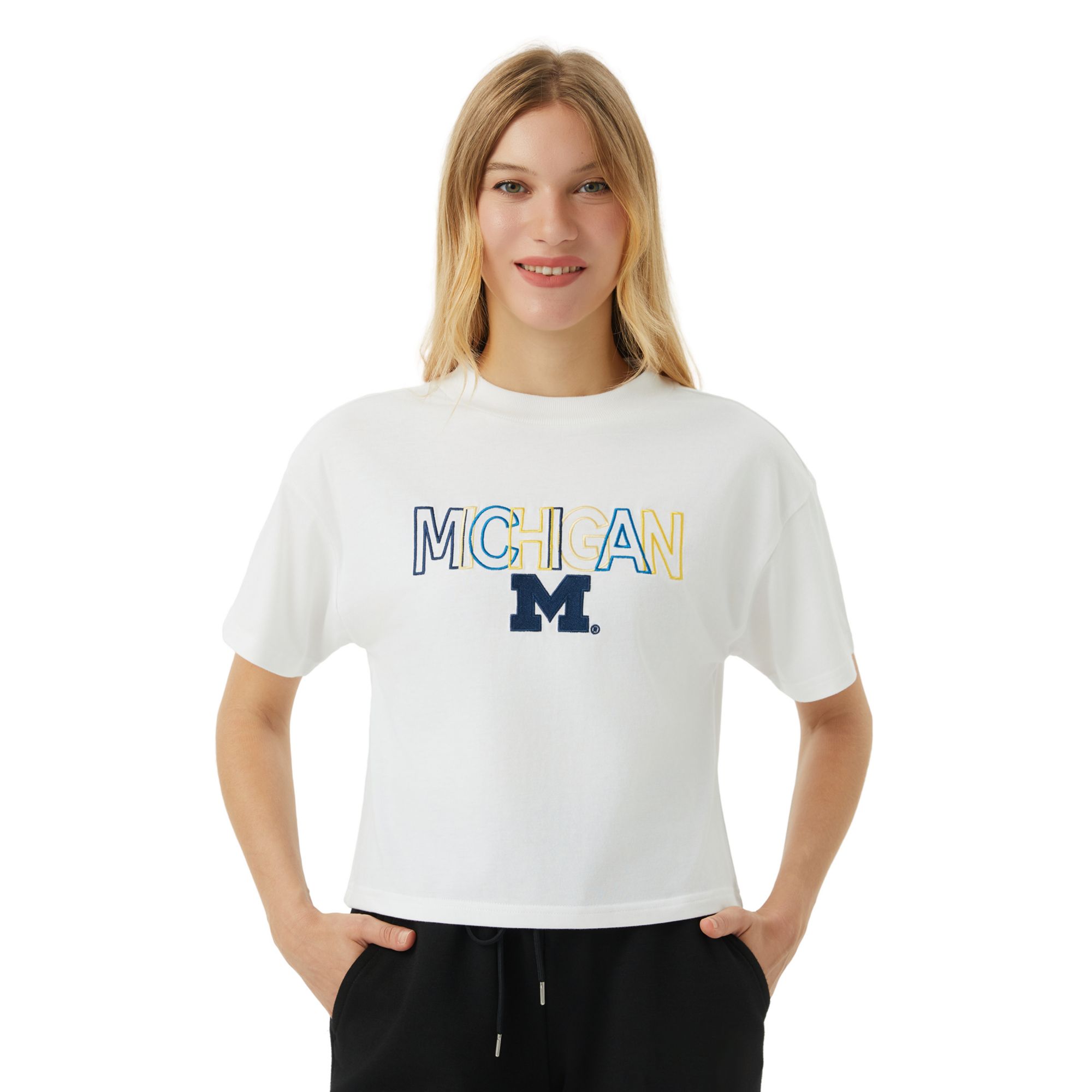 Concepts Sport Women's Michigan Wolverines White T-Shirt