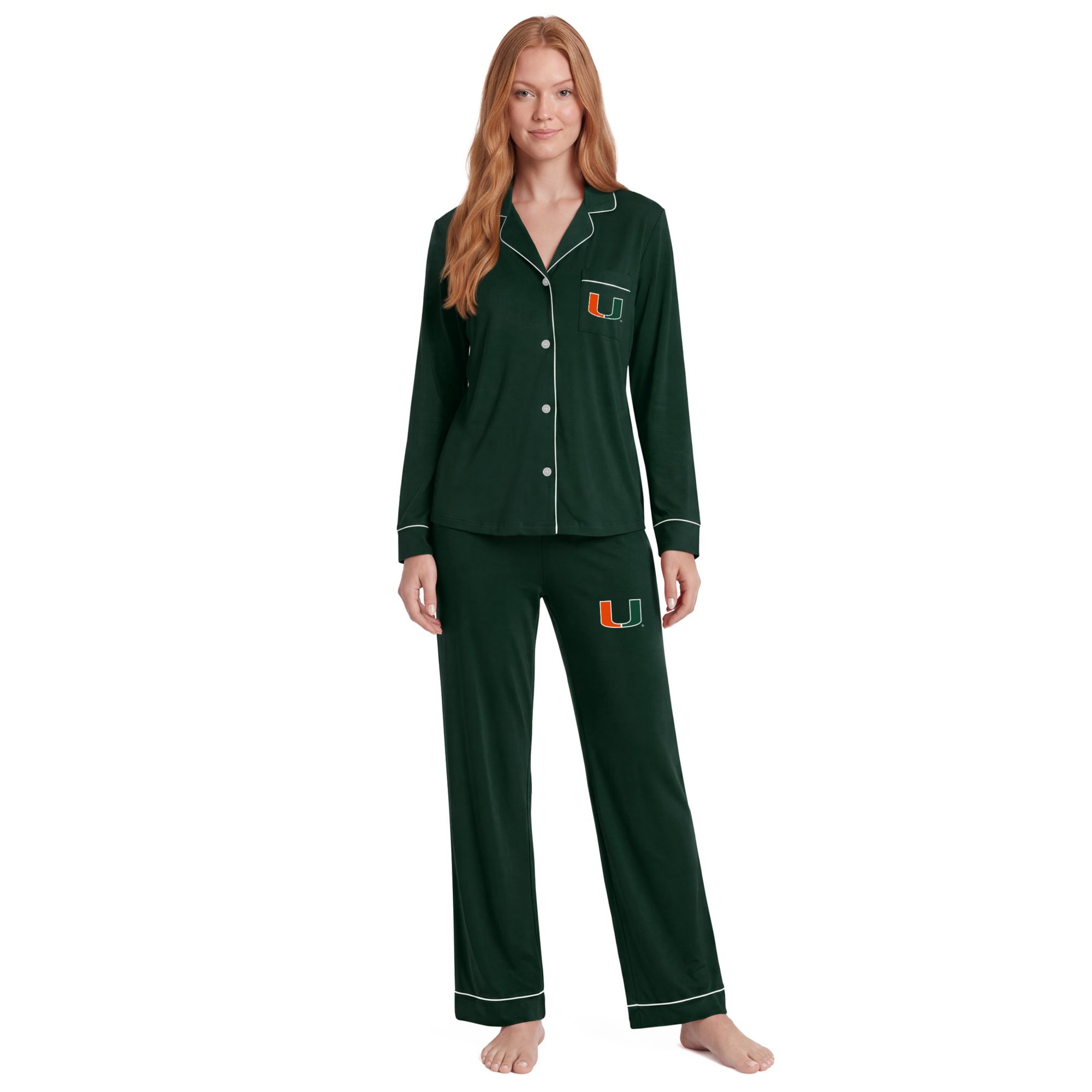 Concepts Sport Women's Miami Hurricanes Sleep Set