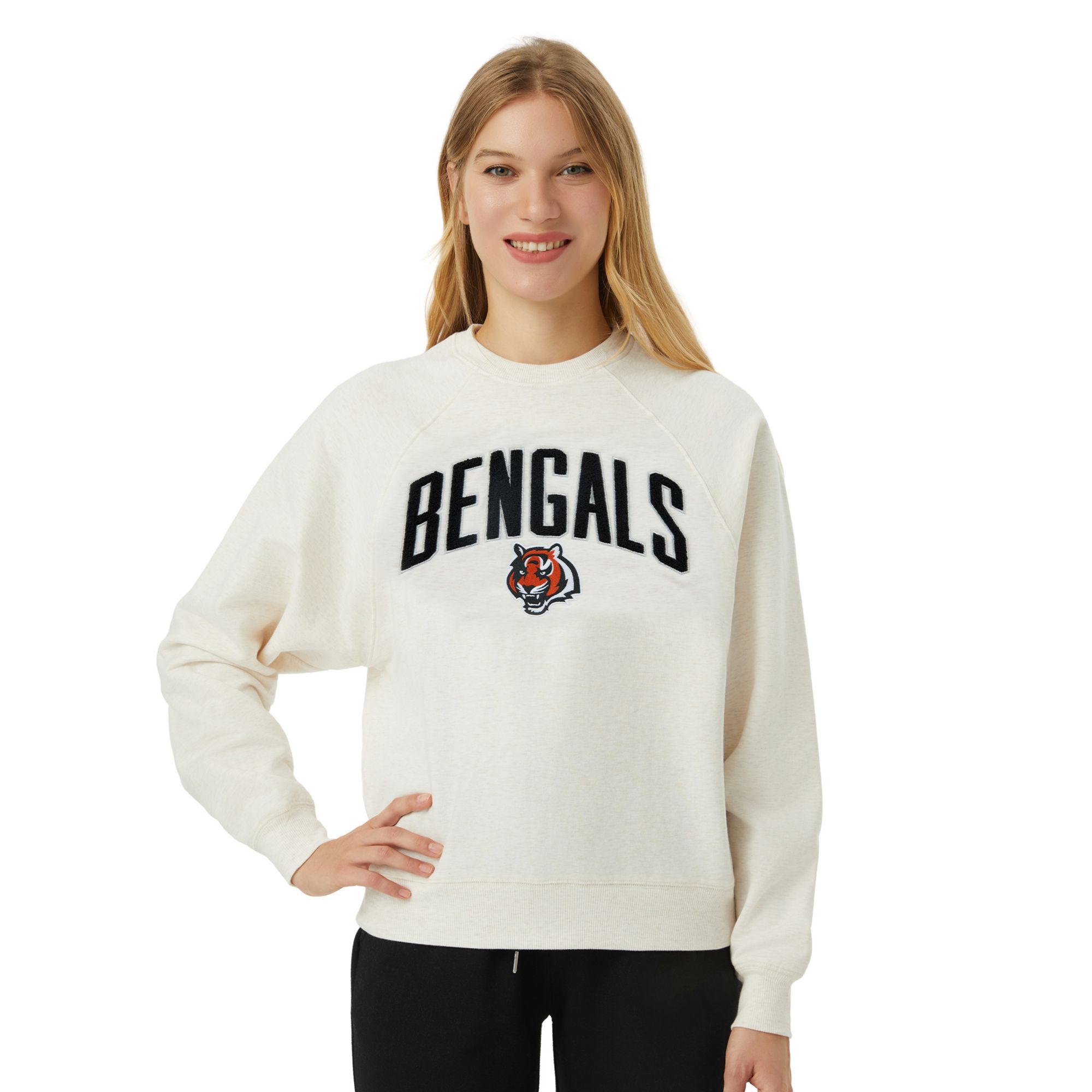 Concepts Sport Women's Cincinnati Bengals Broadway Crewneck Sweatshirt